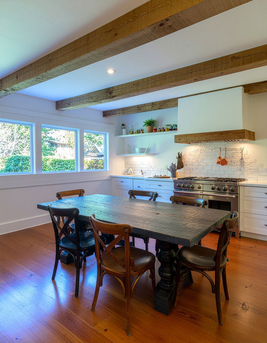 Rustic Dining Kitchen Combo - 30 combined dining space ideas