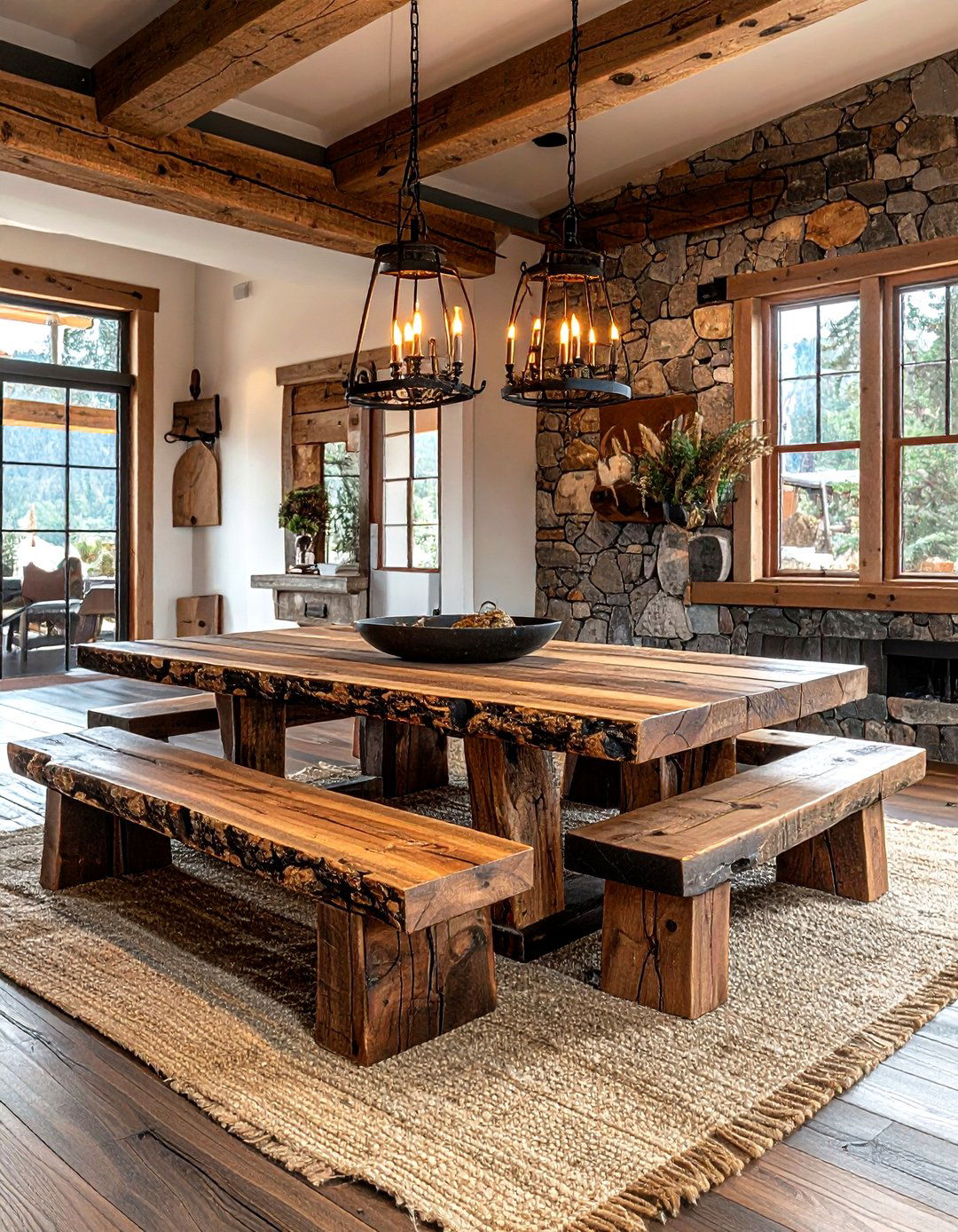 Rustic Dining Room Furniture - 30 dining room furniture layout