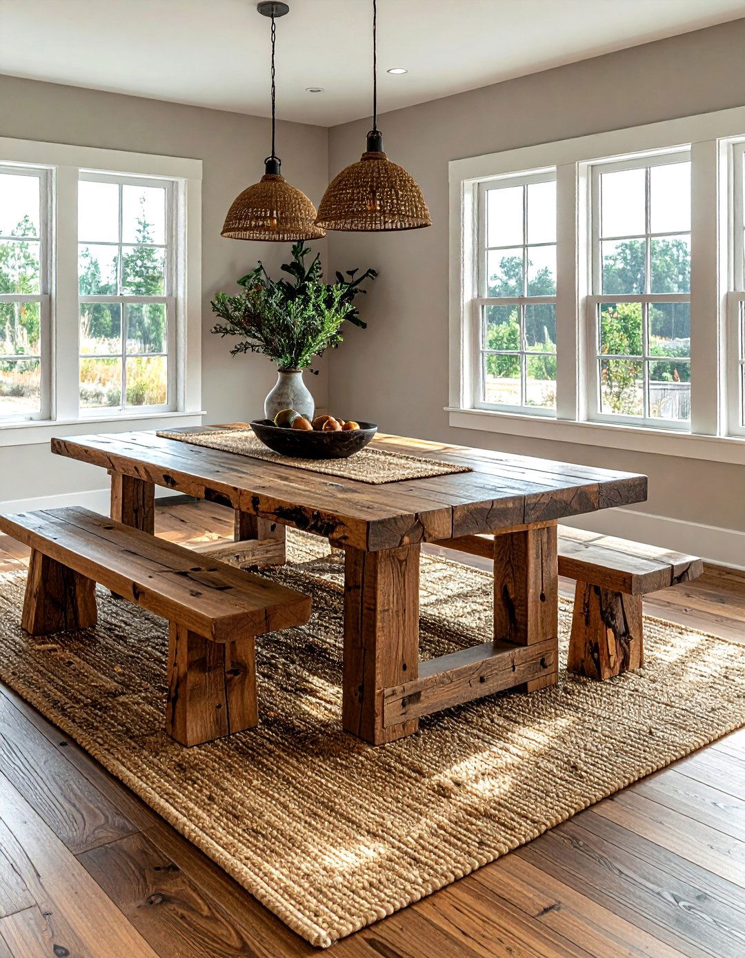 Rustic Dining Table - 30 Southwestern home decor ideas