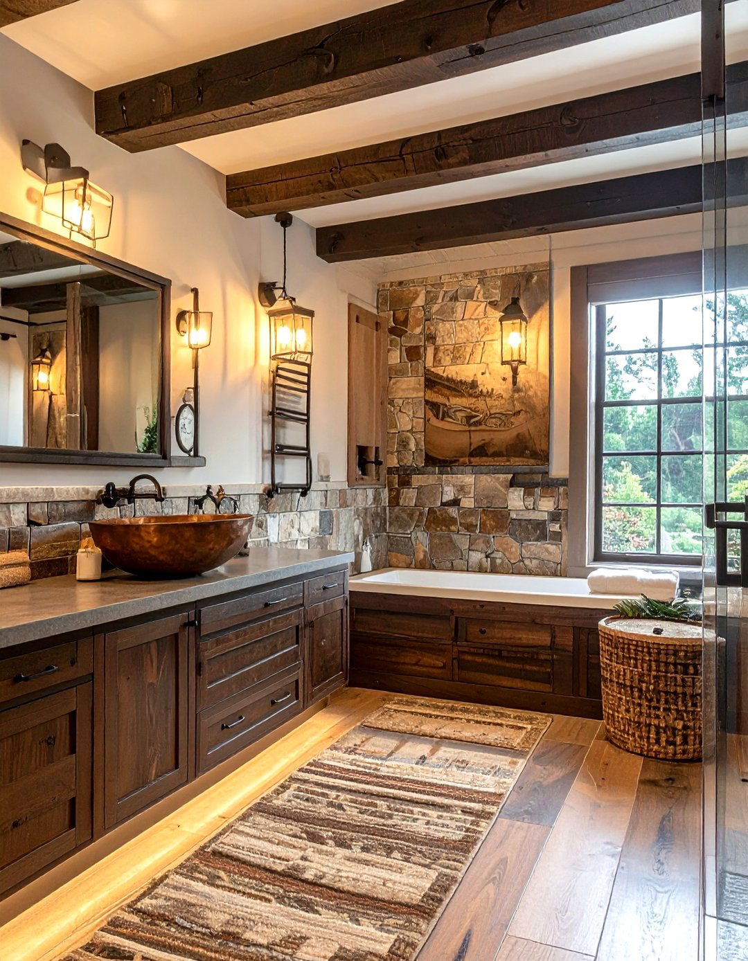 Rustic Espresso Bathroom - 30 espresso bathroom ideas