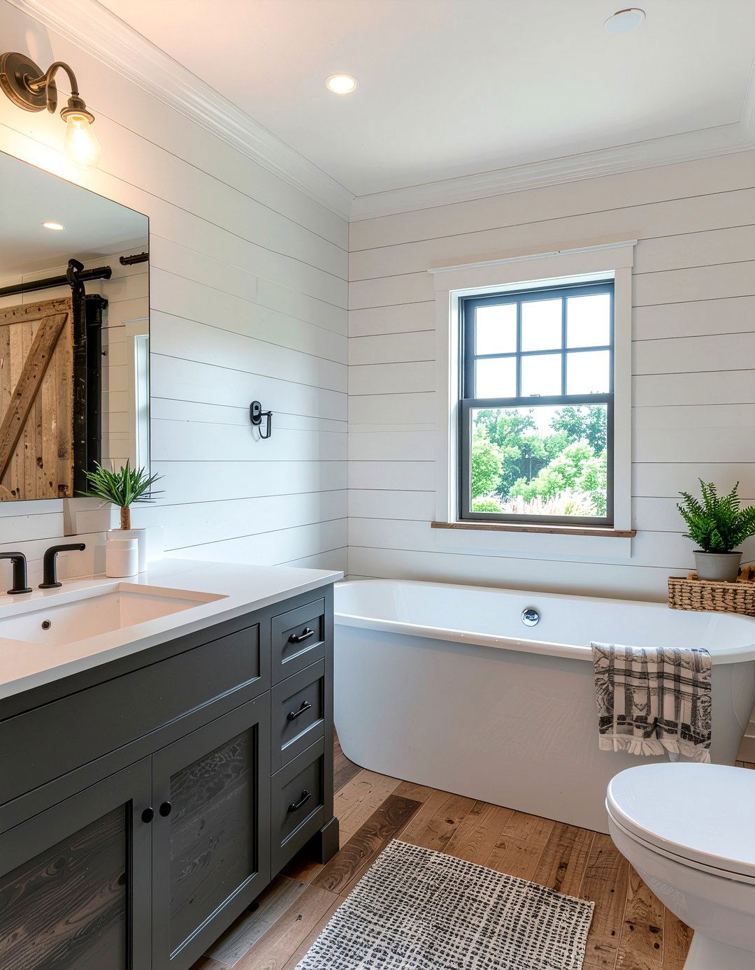 Rustic Farmhouse Bathroom - 30 bathroom design history ideas