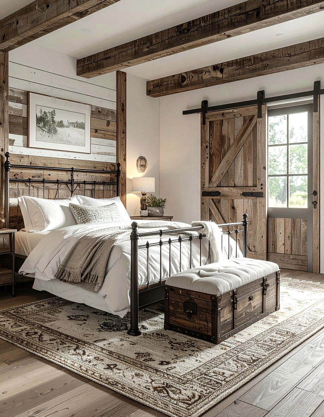 Rustic Farmhouse Bedroom - 30 bedroom conversation starter ideas