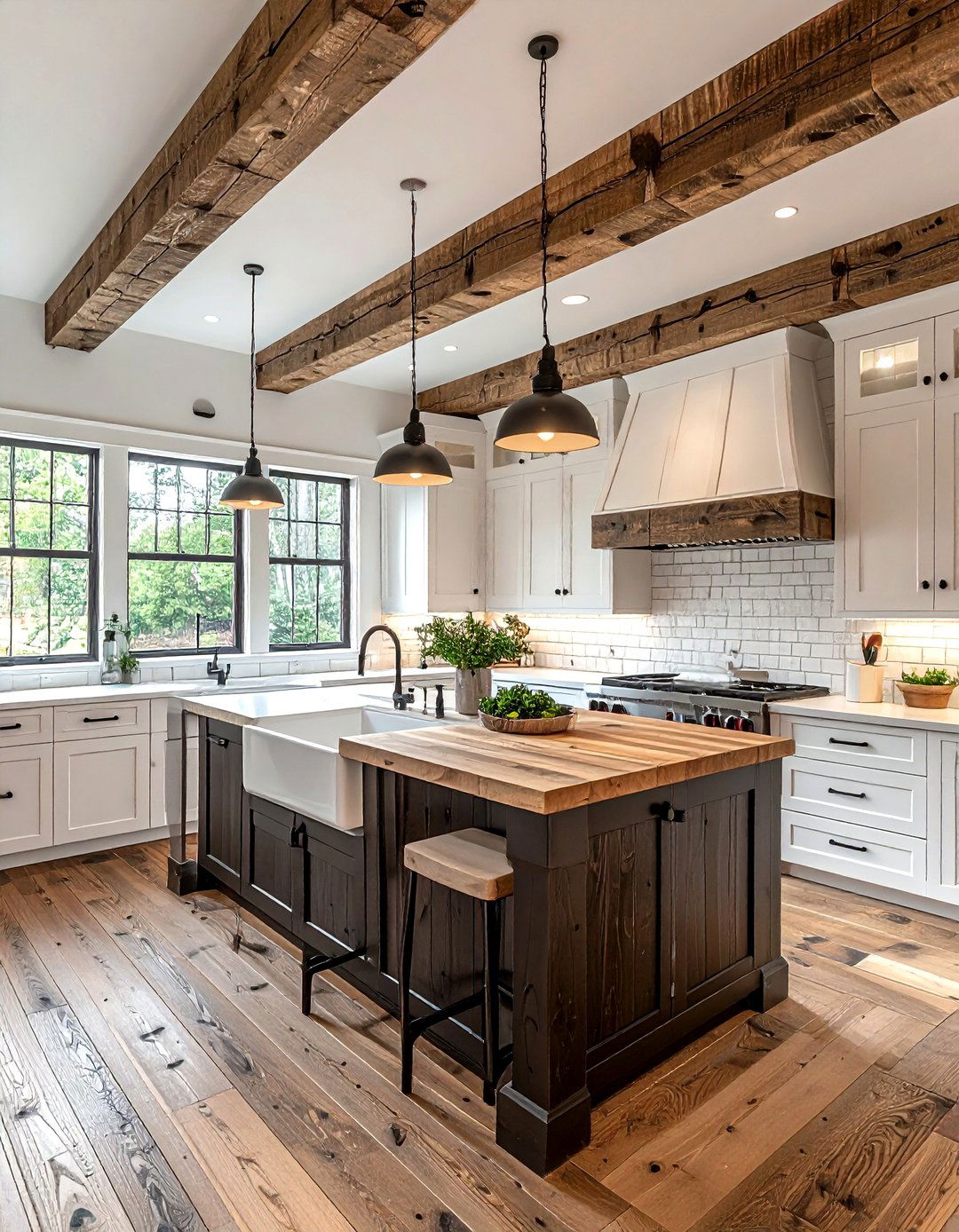 Rustic Farmhouse Blend - 30 balanced kitchen ideas