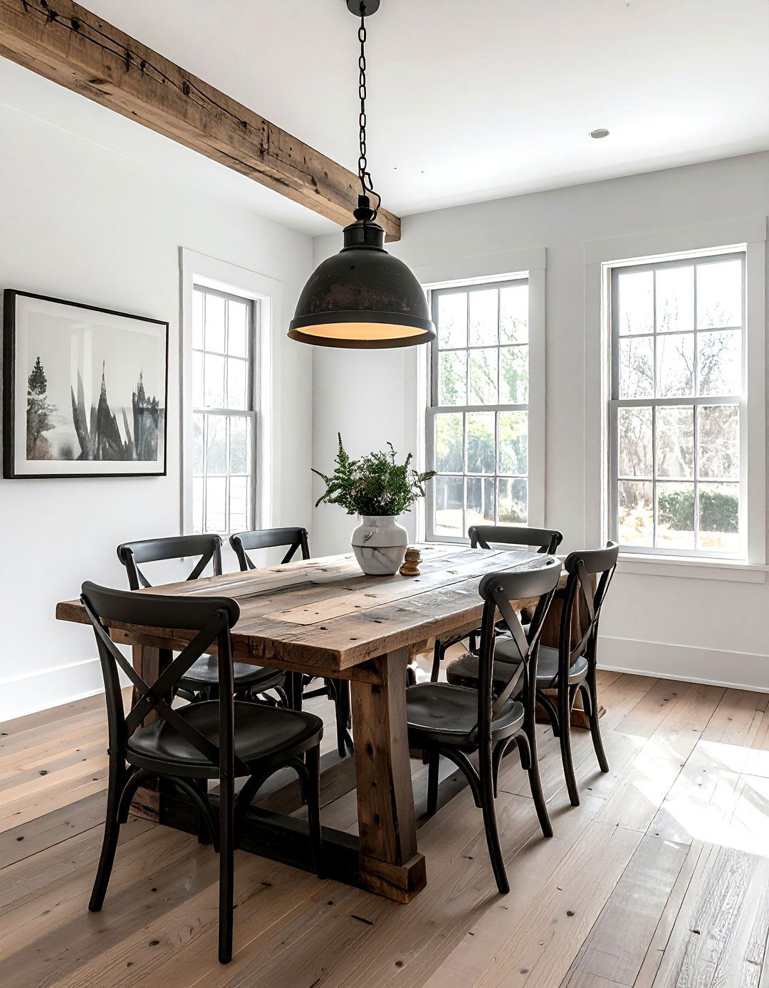 Rustic Farmhouse Dining Room - 30 Brooklyn dining room ideas