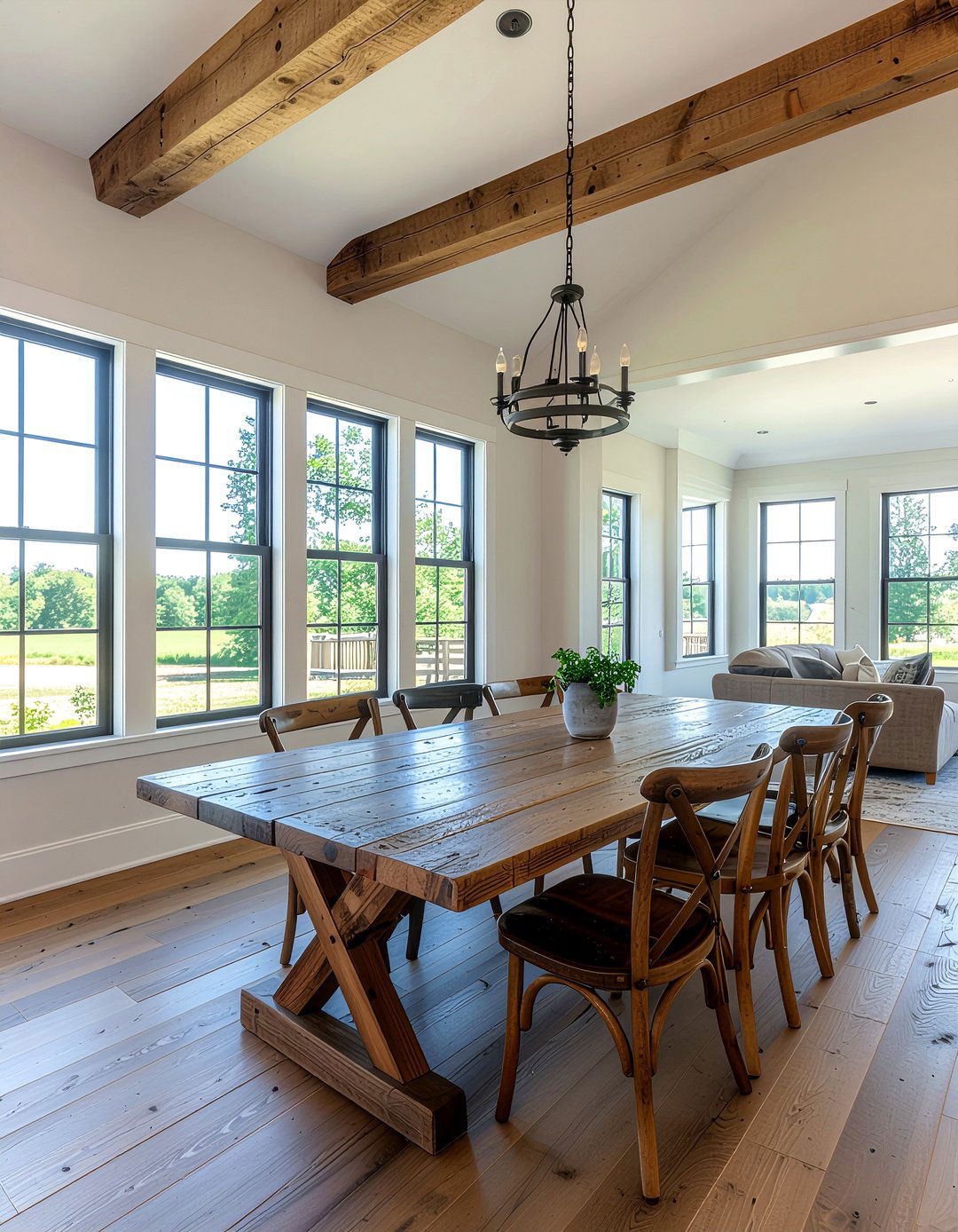 Rustic Farmhouse Dining Room - 30 dining room character ideas