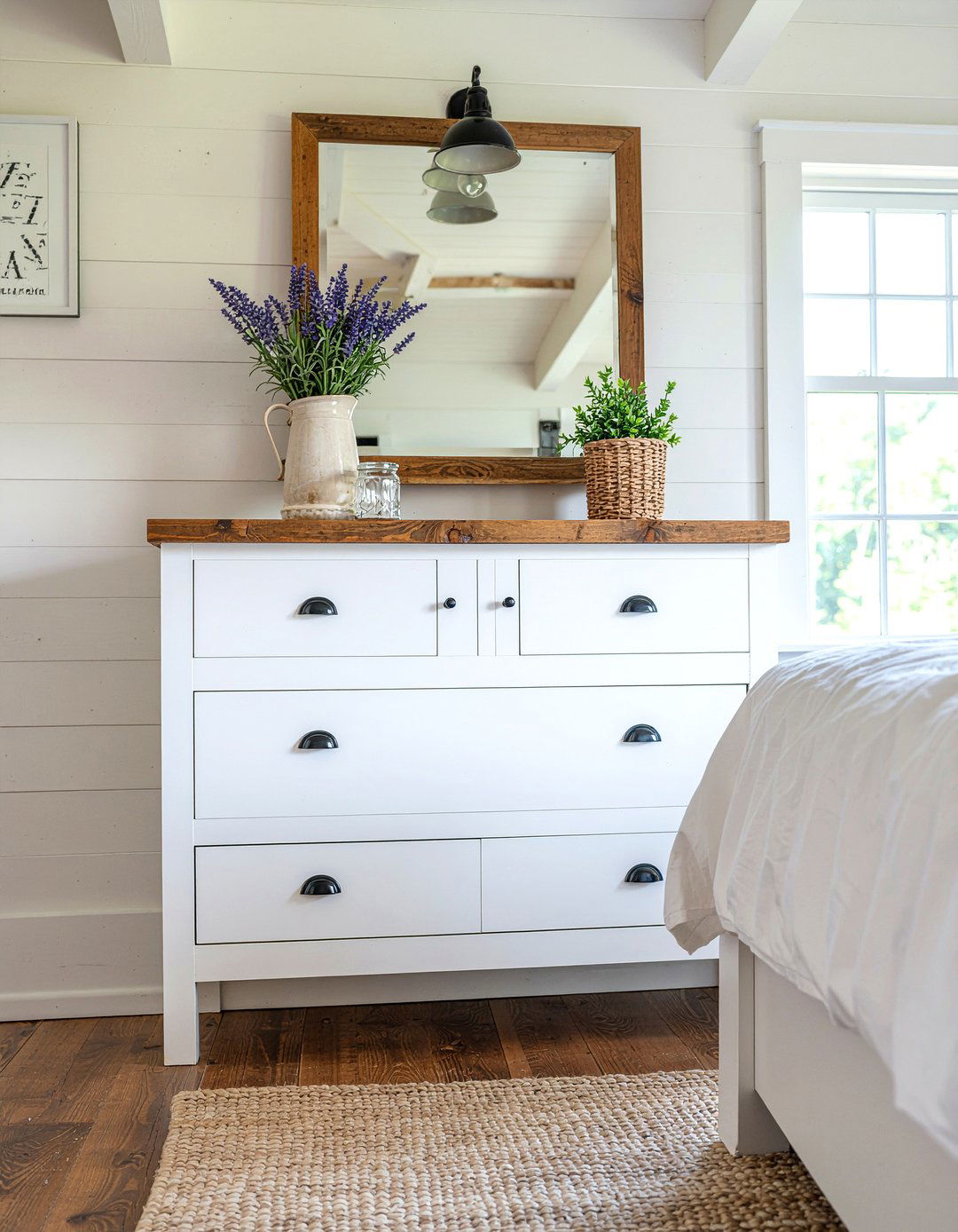 Rustic Farmhouse Dresser - 30 bedroom dresser ideas