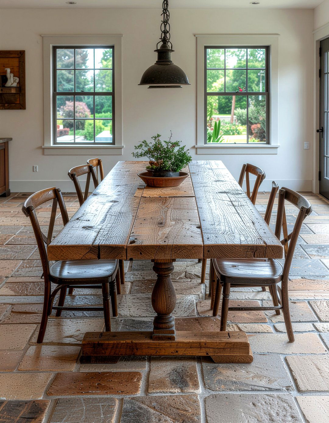 Rustic Farmhouse Table - 30 English cottage kitchen ideas
