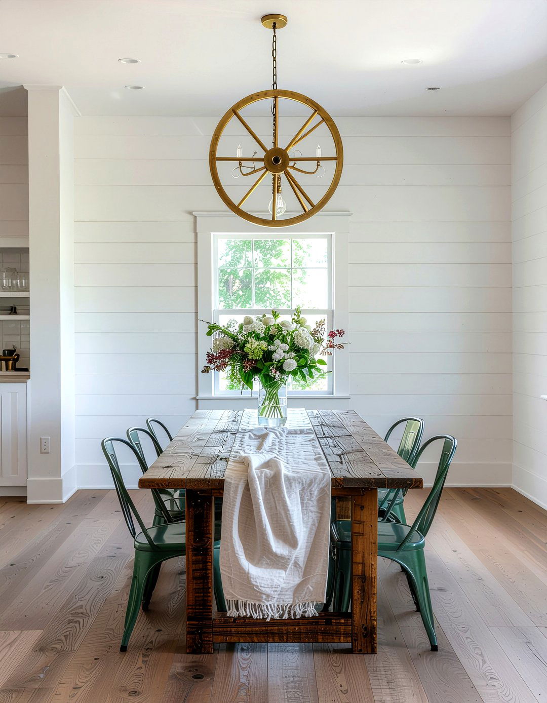 Rustic Gold Farmhouse Chandelier - 30 gold chandelier dining room ideas