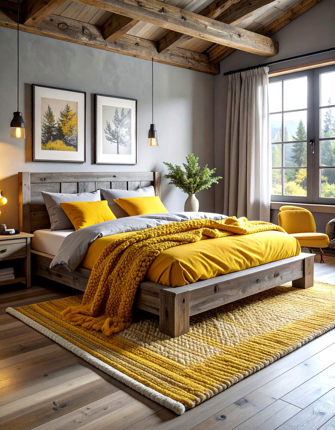 30 Gray Yellow Bedroom Ideas for a Sunny and Cozy Retreat