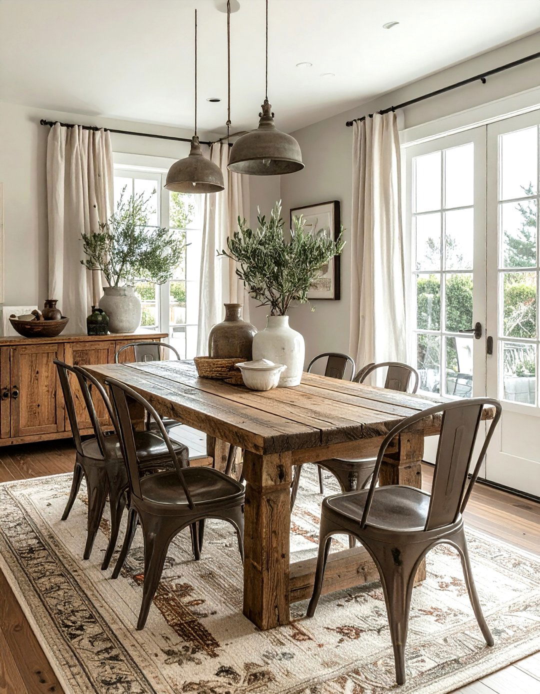 Rustic Hamptons Dining Room - 30 Hamptons dining room ideas