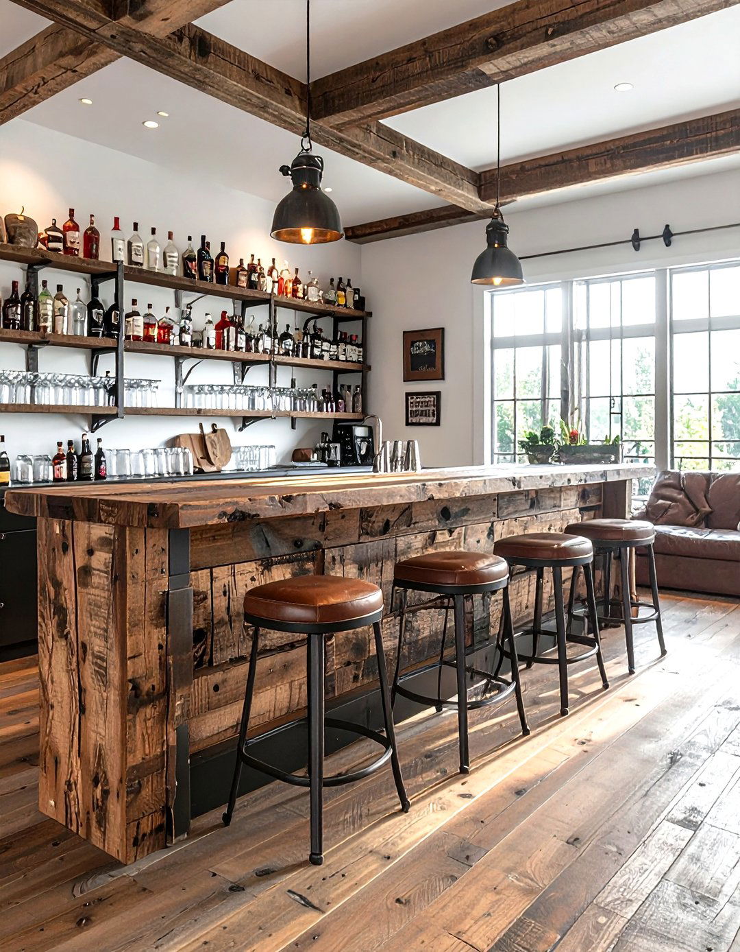 Rustic Home Bar - 30 uncomplicated decor ideas