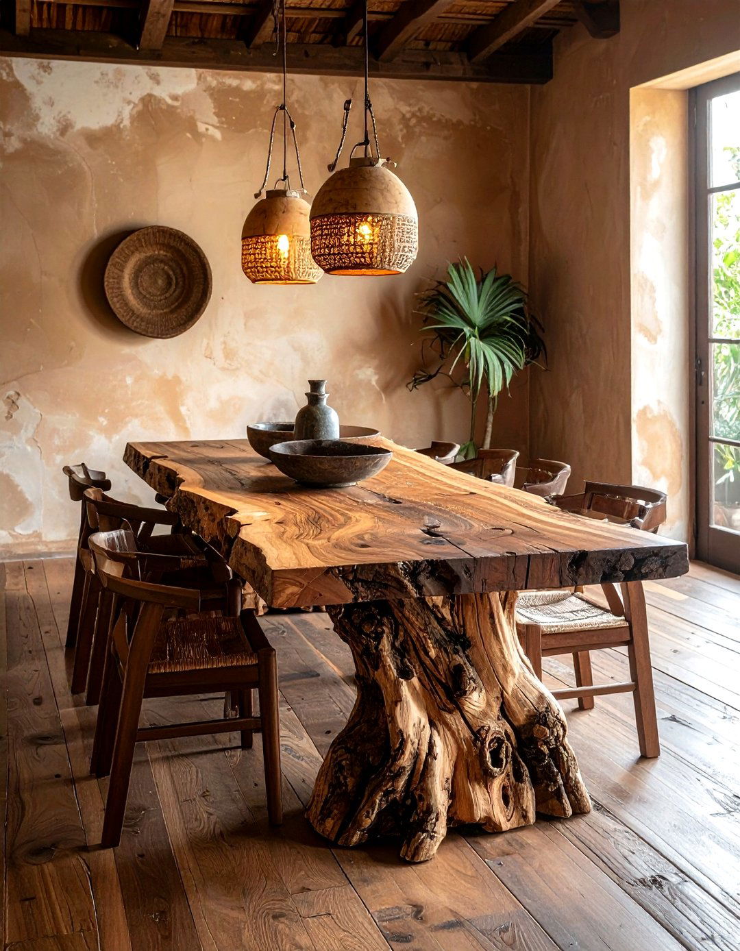 Rustic Indonesian Dining - 30 Indonesian dining room ideas