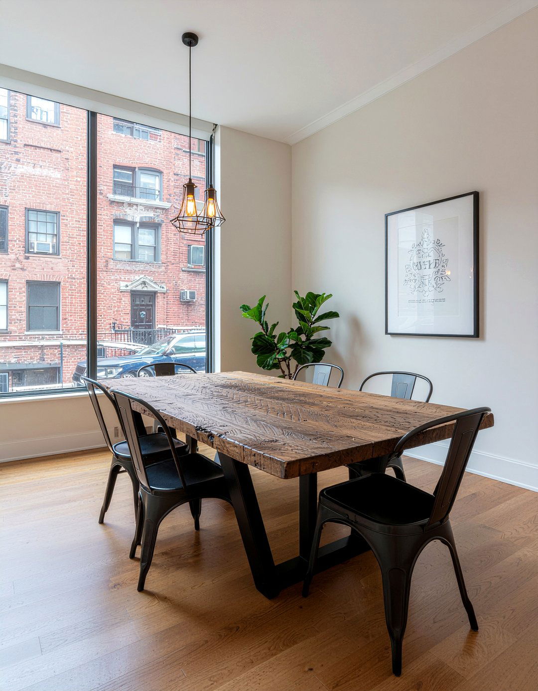 Rustic Industrial Dining Room - 30 New York dining room ideas