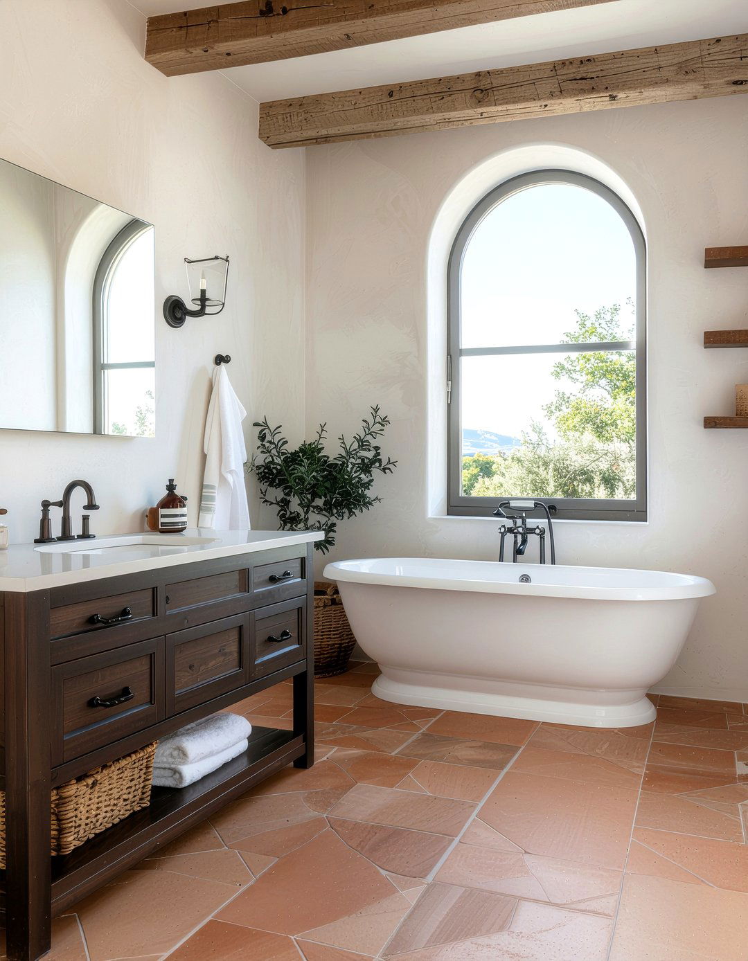 Rustic Iron Bath Hardware - 30 bathroom hardware ideas