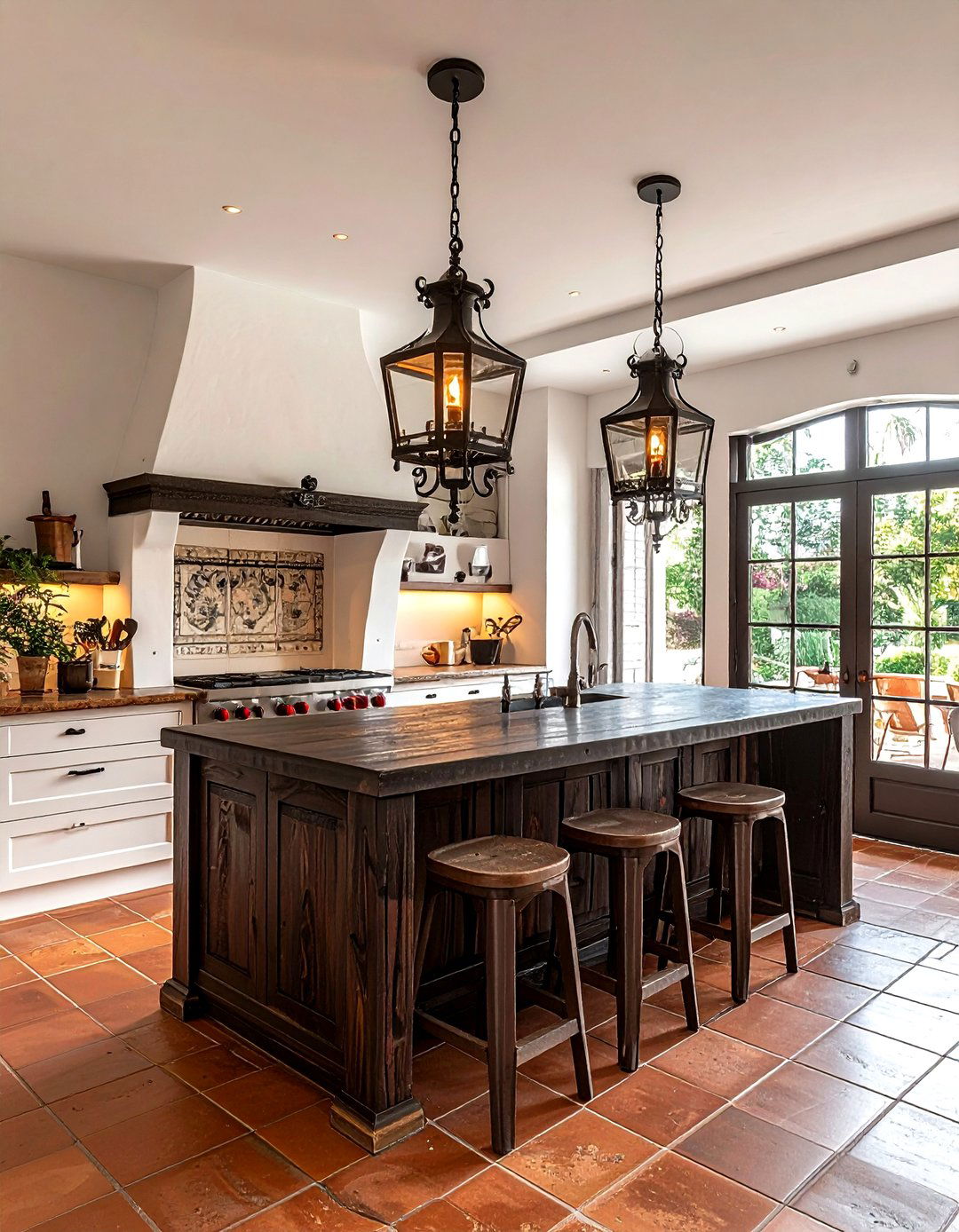 Rustic Iron Light - 30 pendant light kitchen island ideas