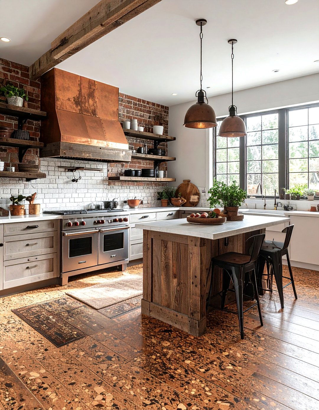 Rustic Kitchen Cork Floor - 30 cork floor kitchen ideas