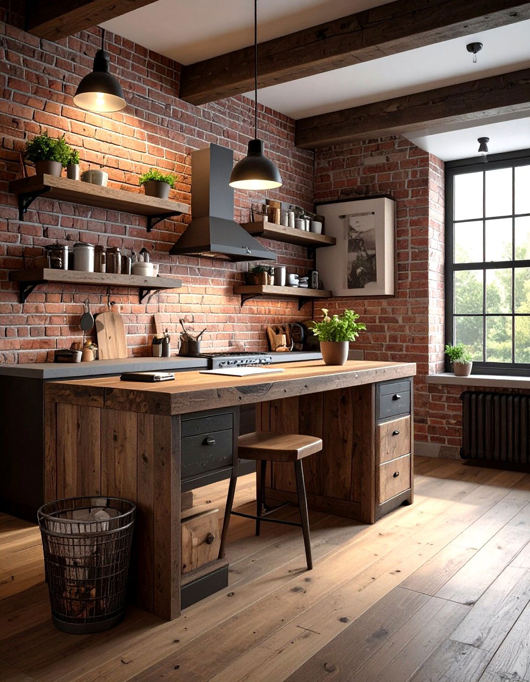 Rustic Kitchen Office - 30 kitchen homework station ideas