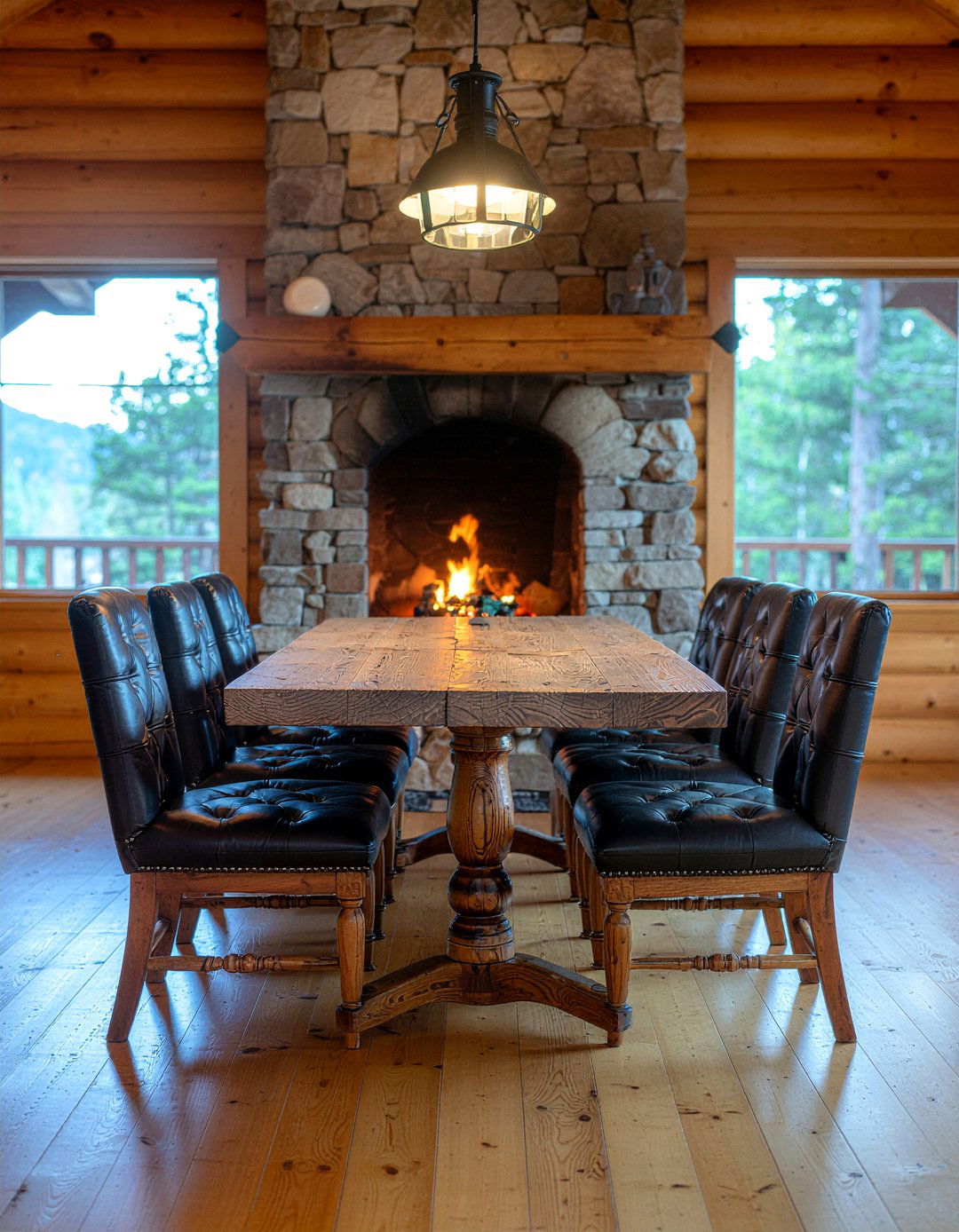 Rustic Leather Dining Chairs - 30 leather dining chair ideas