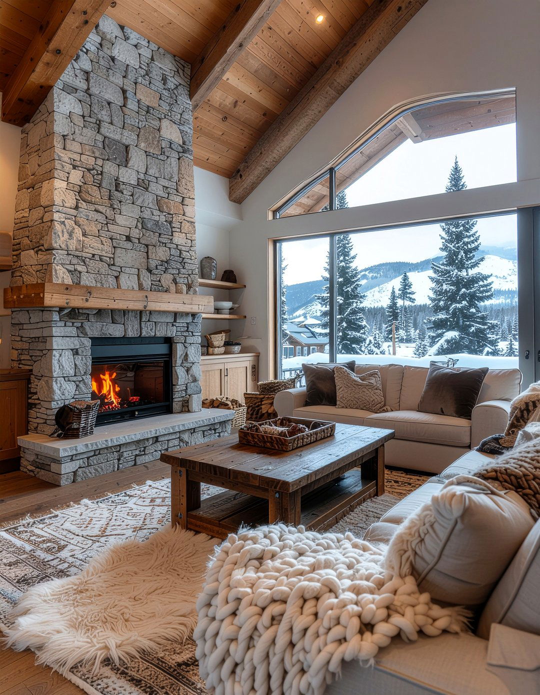 Rustic Living Room - 30 character home living room ideas