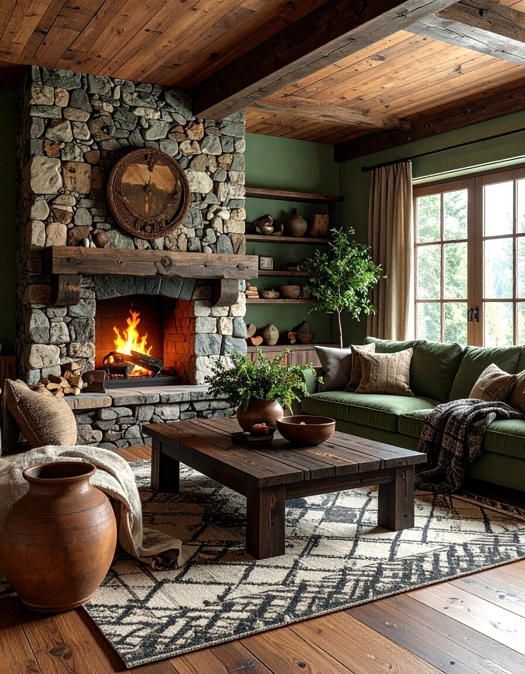 Rustic Living Room - 30 living room themes