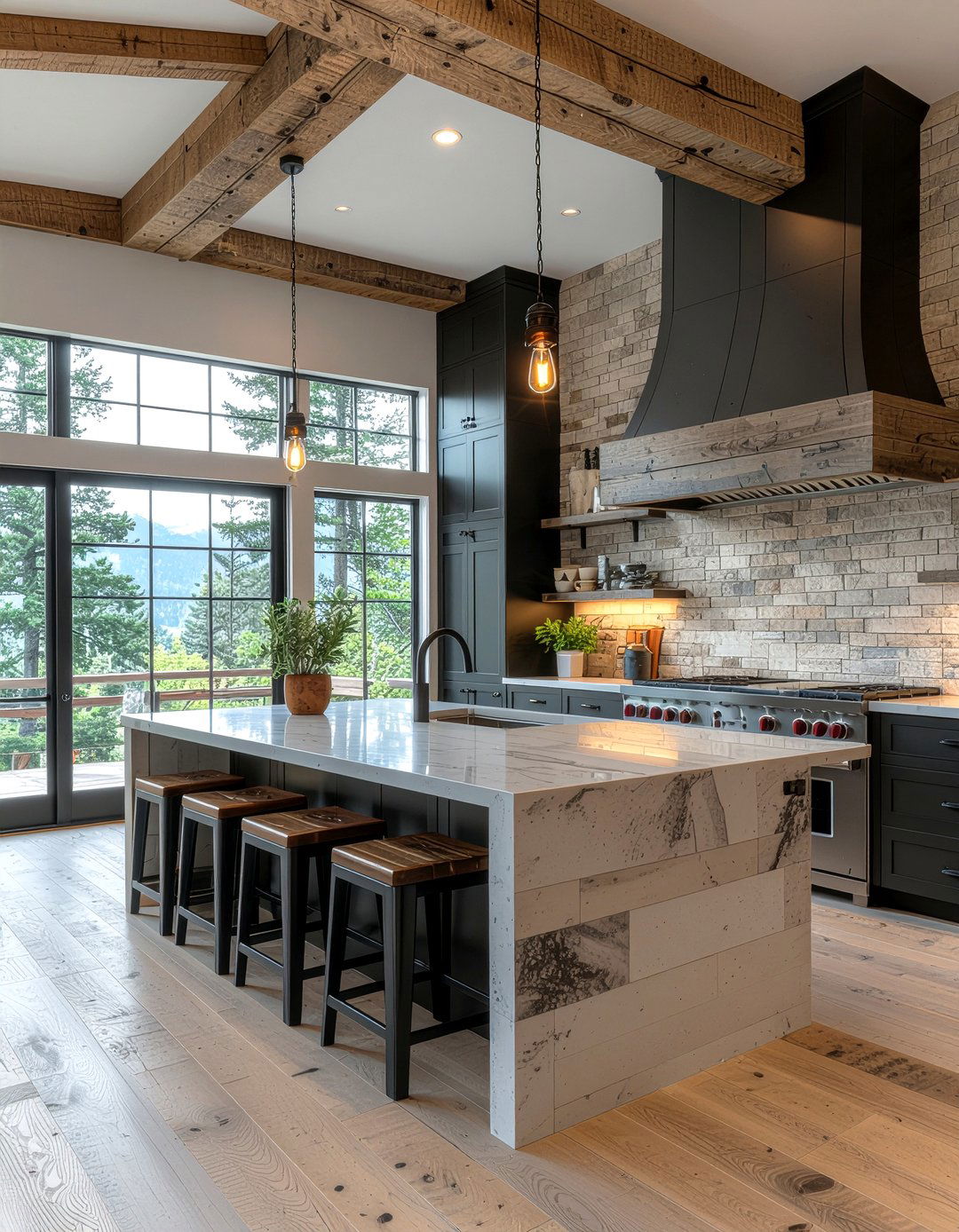 Rustic Modern Kitchen - 30 parade of homes kitchen ideas