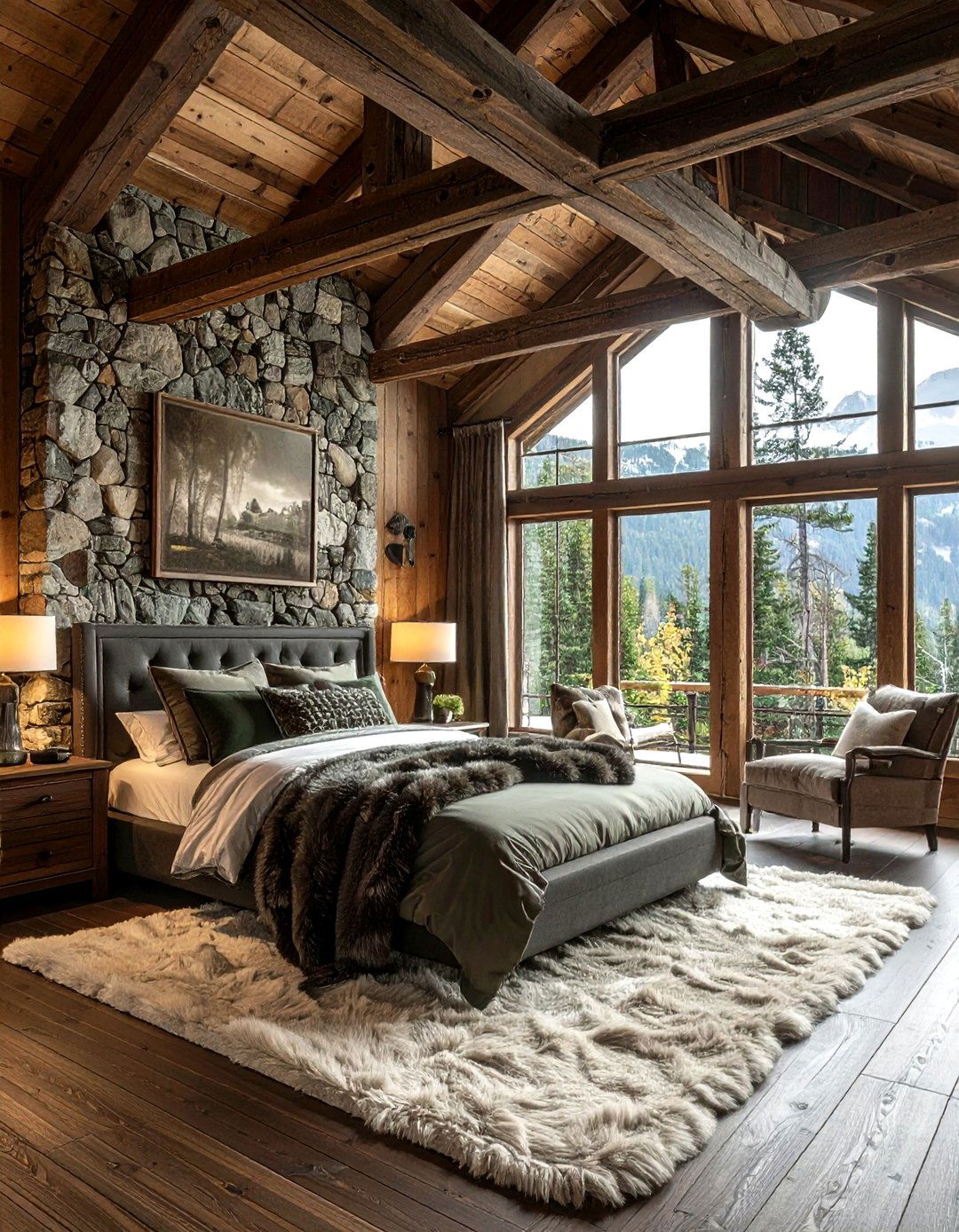 Rustic Mountain Bedroom - 30 retreat bedroom ideas