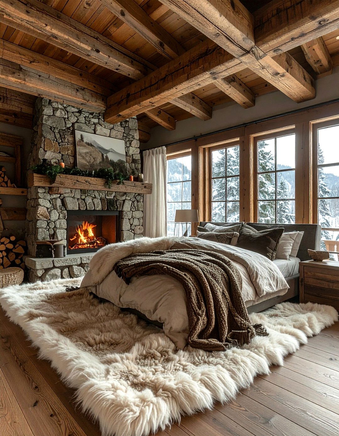 Rustic Mountain Bedroom - 30 model home bedroom ideas
