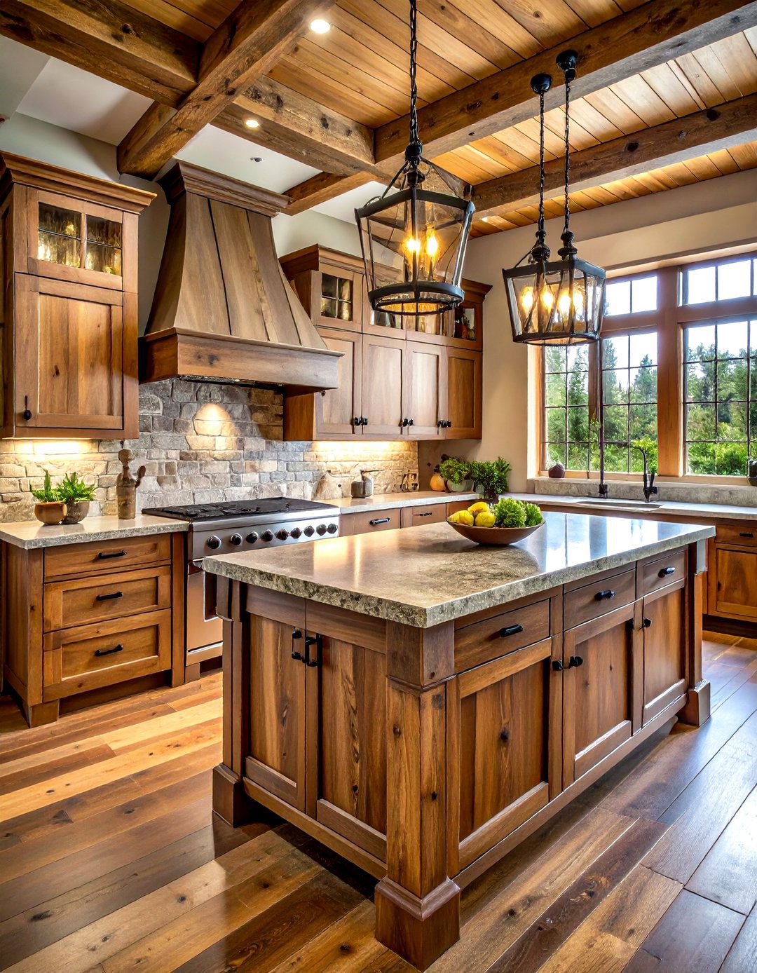 Rustic Oak Kitchen Cabinets - 30 oak kitchen cabinet ideas