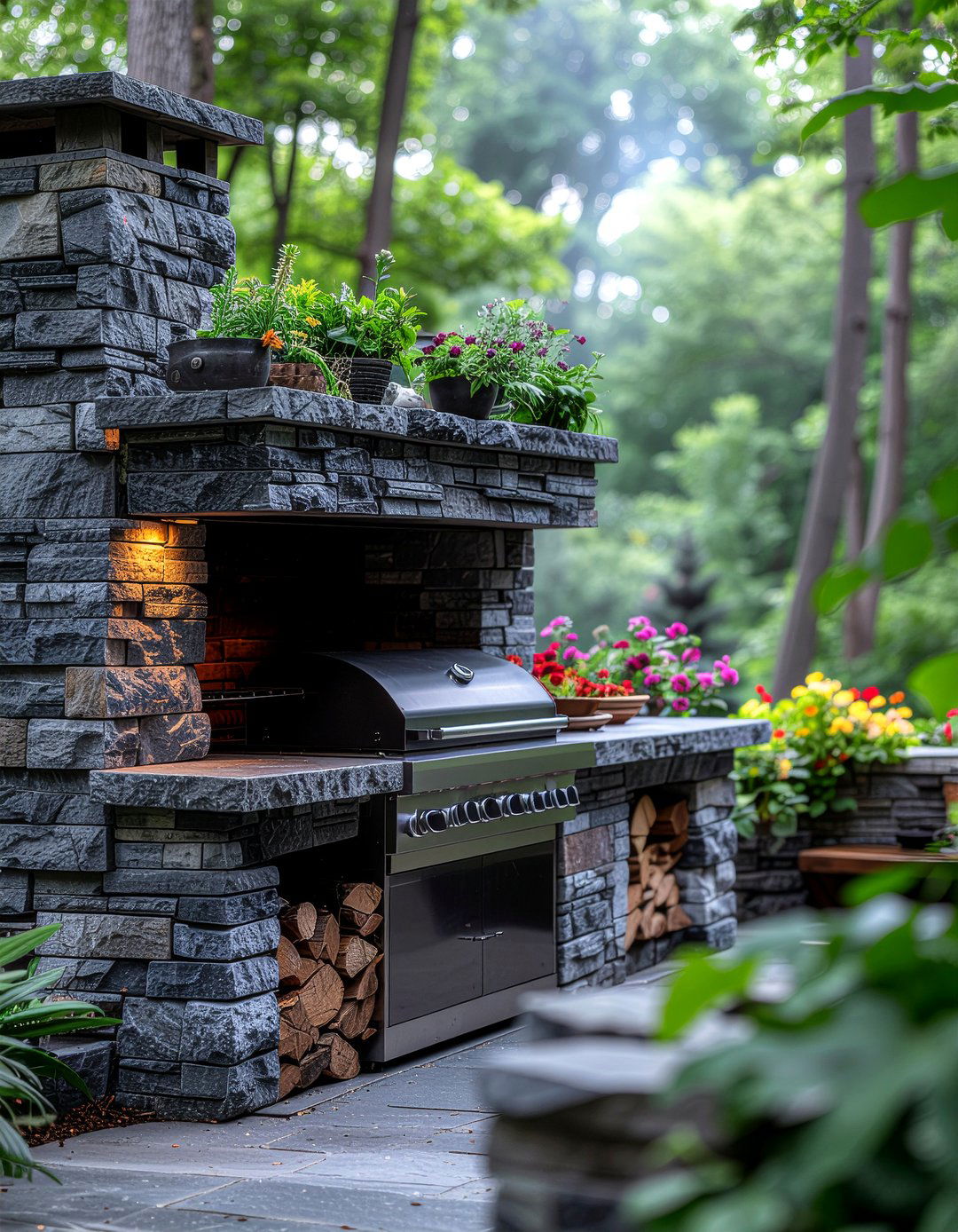 Rustic Outdoor Kitchen Stone - 30 outdoor kitchen design ideas