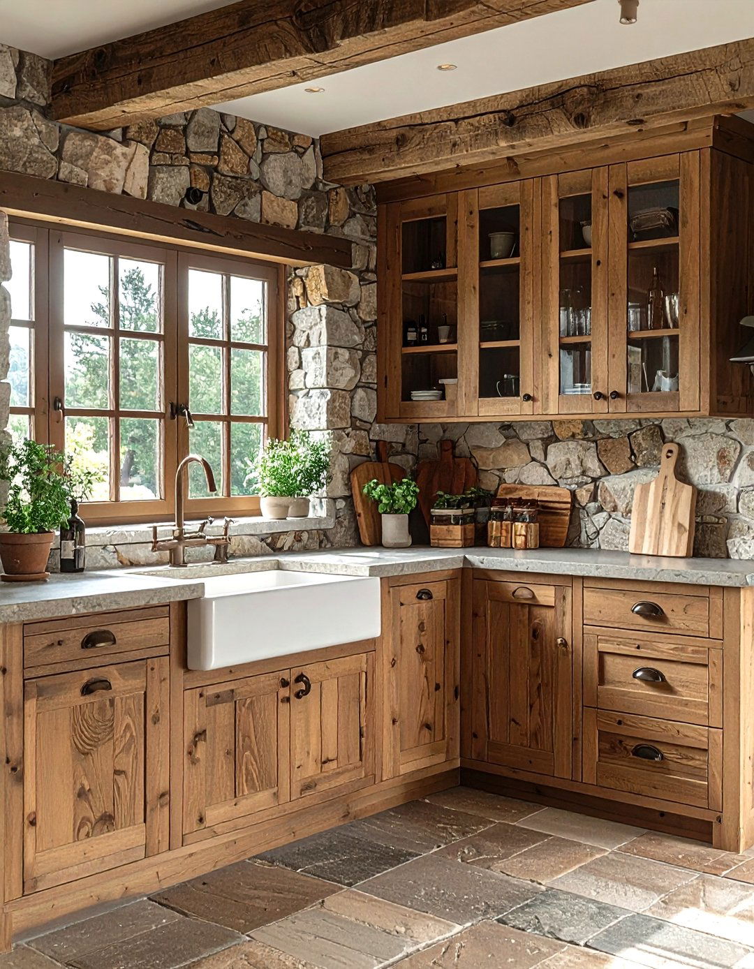 Rustic Pine Kitchen Cabinets - 30 wood kitchen cabinet ideas