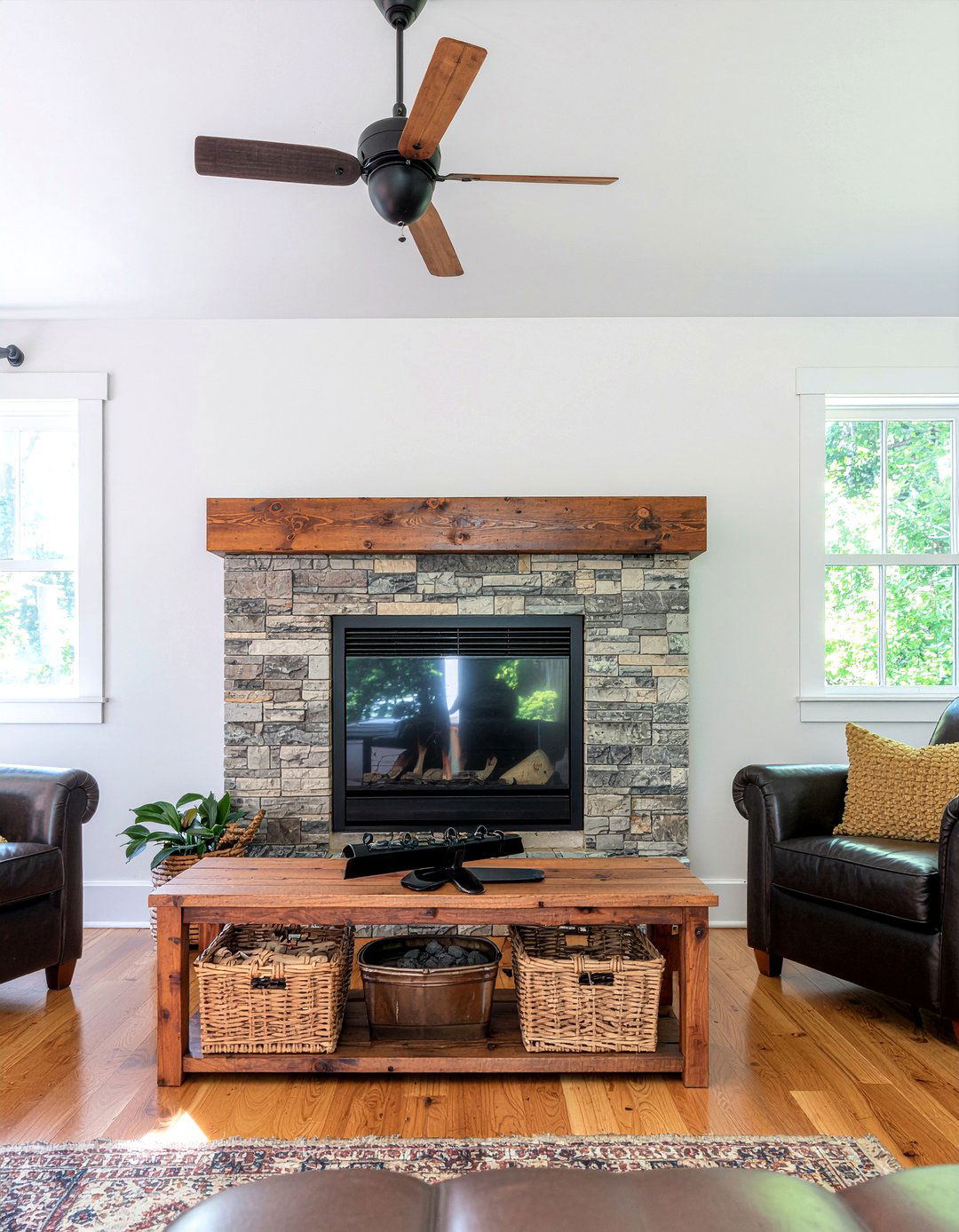 Rustic Pine TV Stand - 30 living room pine furniture ideas