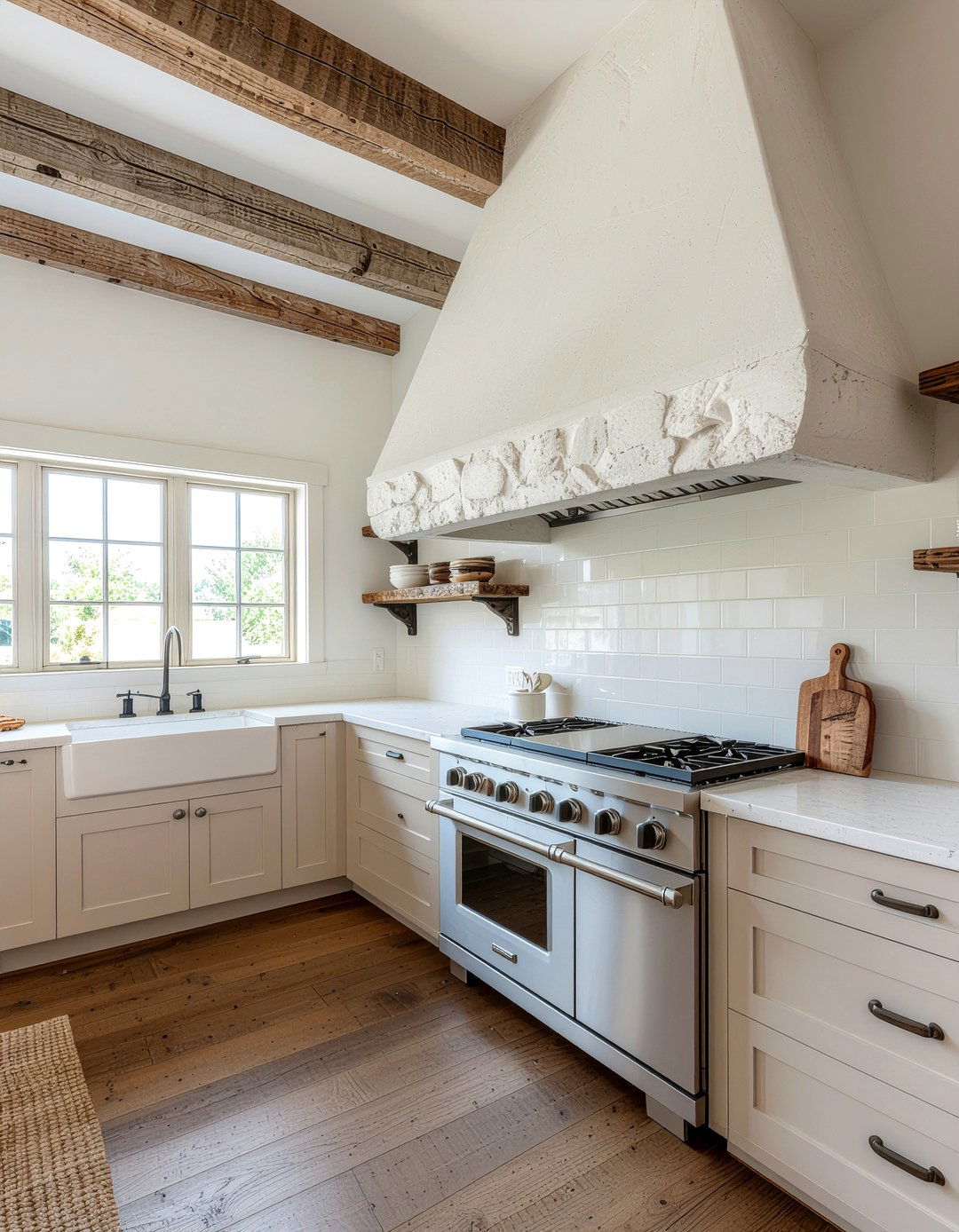 Rustic Plaster Vent Hood - 30 plaster hood kitchen ideas