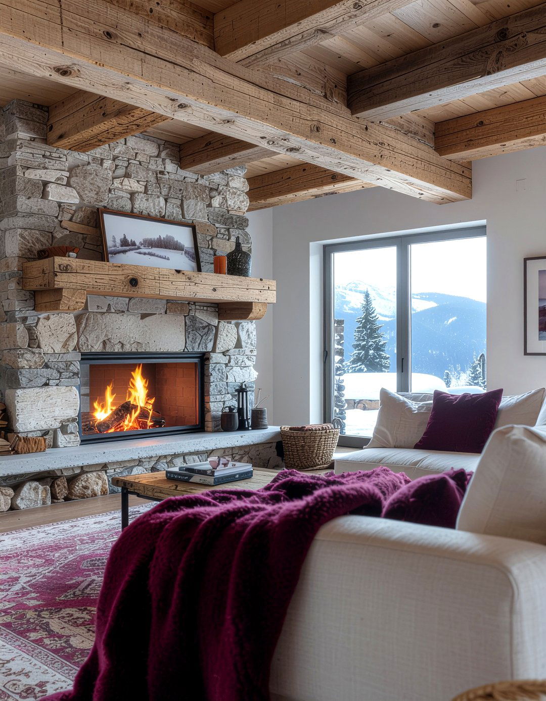 Rustic Plum Living Room - 30 plum living room ideas