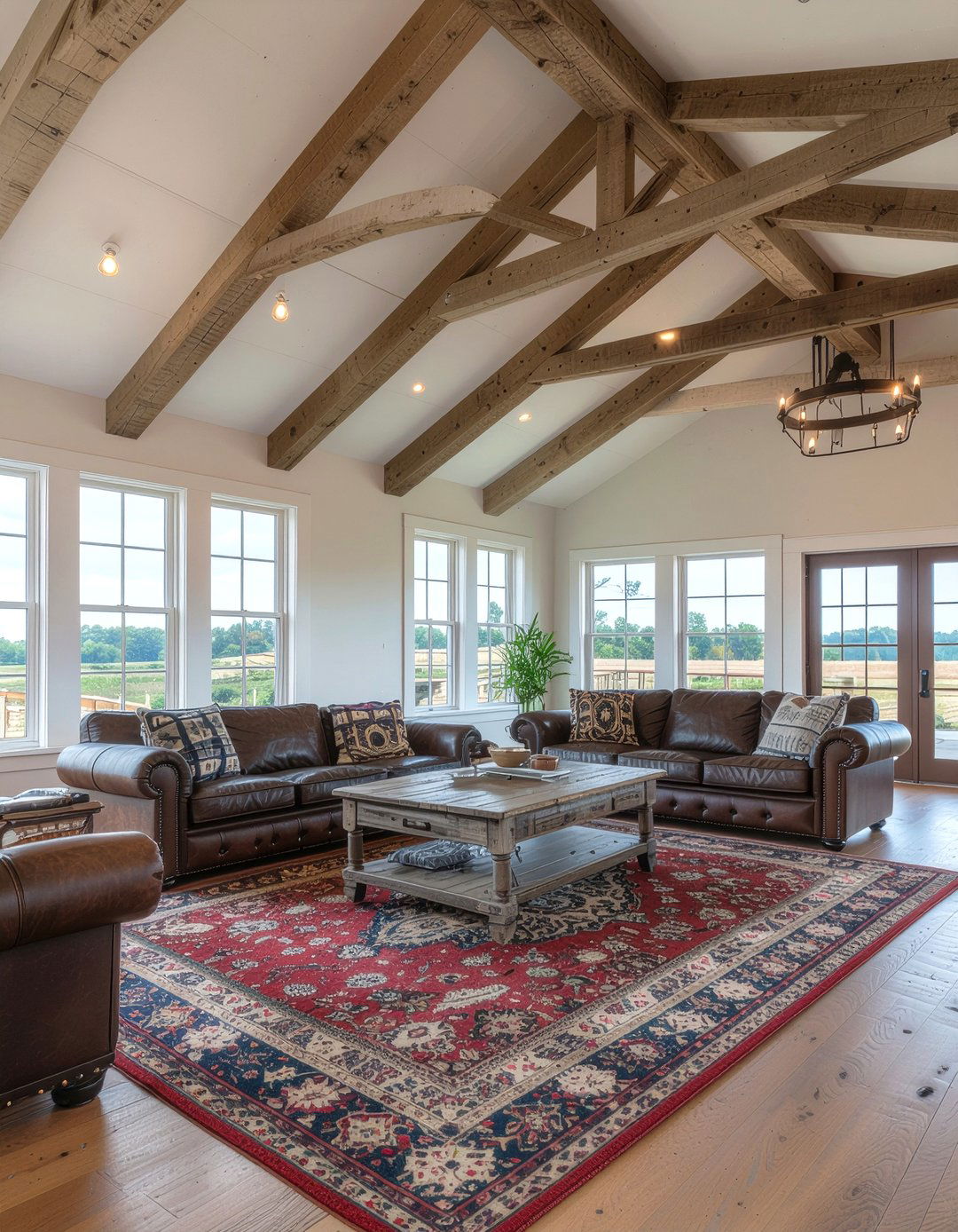 Rustic Reclaimed Timber - 30 living room vaulted ceiling ideas