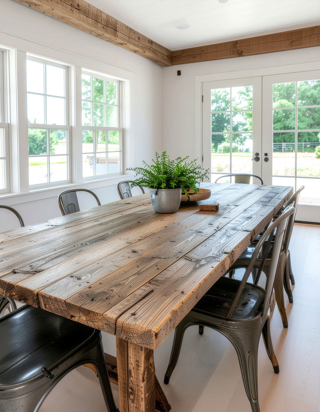 Rustic Reclaimed Wood Dining Table - 30 dining table for 8 ideas