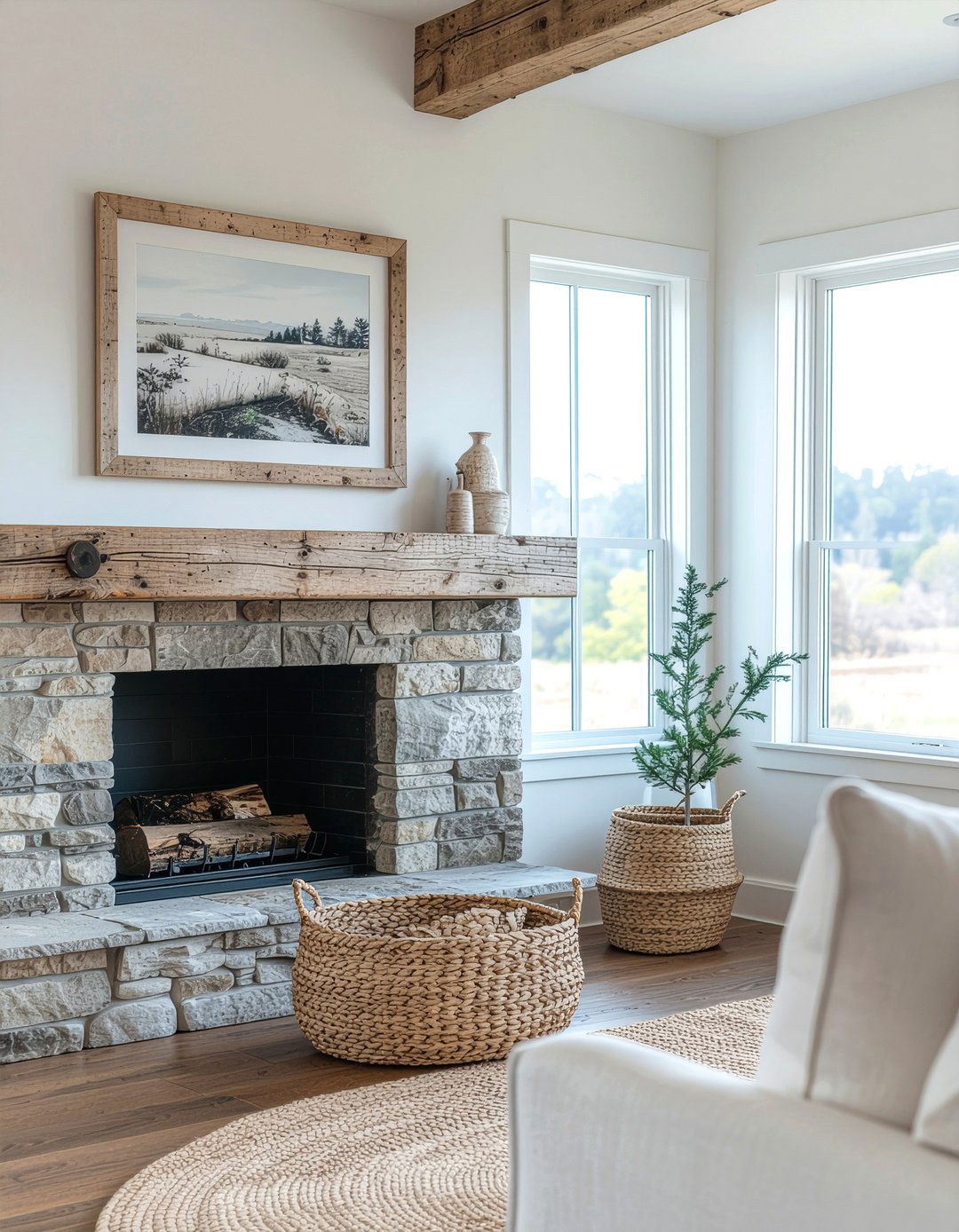 Rustic Reclaimed Wood Frame - 30 living room picture frames