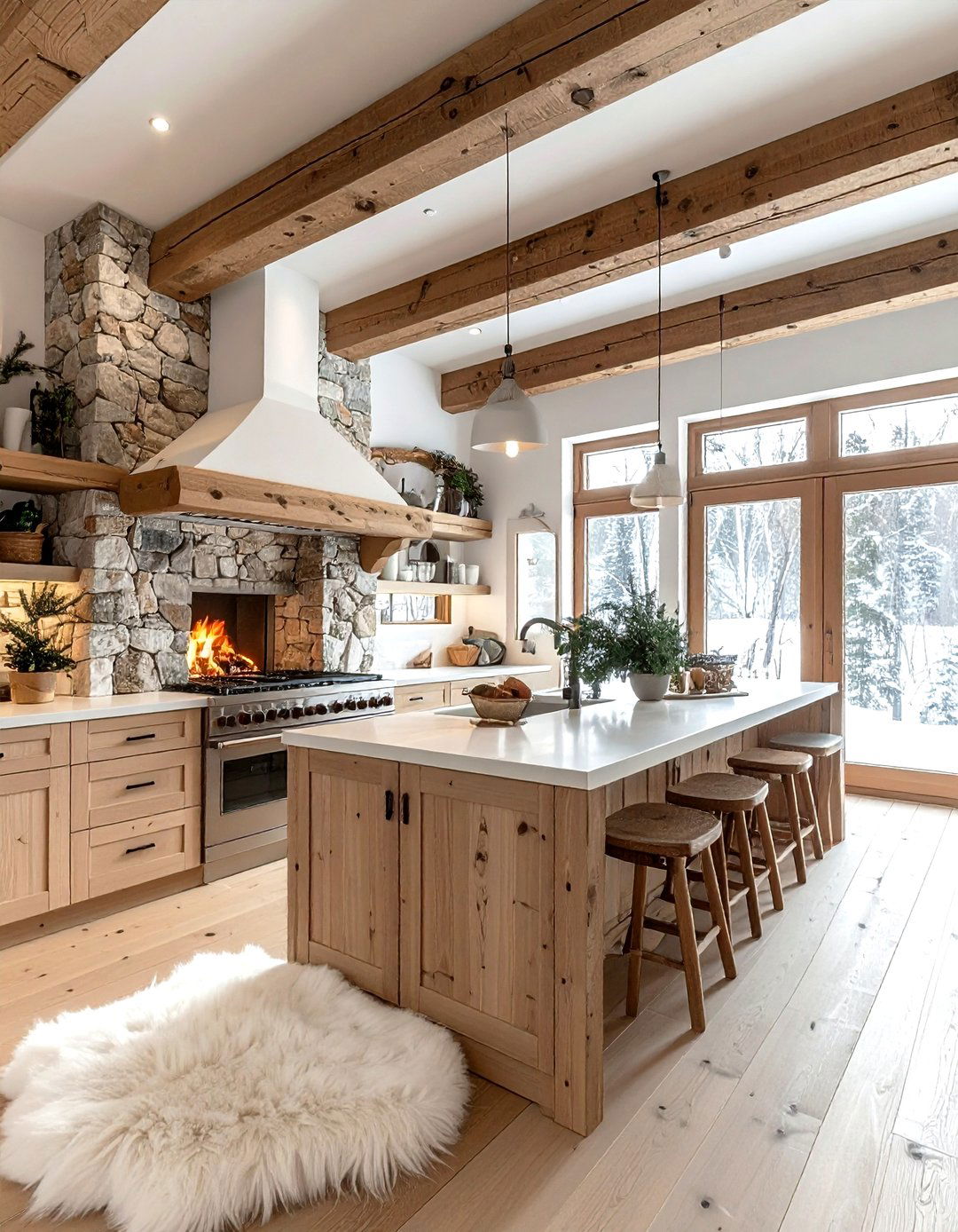 Rustic Scandinavian kitchen - 30 kitchen style mixing ideas