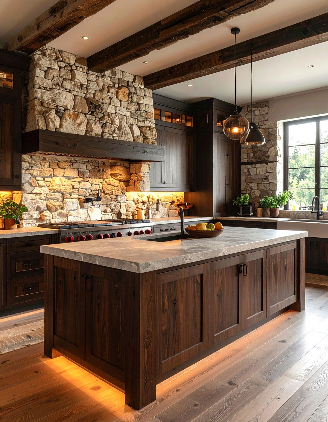 Rustic Stone Kitchen - 30 Italian kitchen ideas