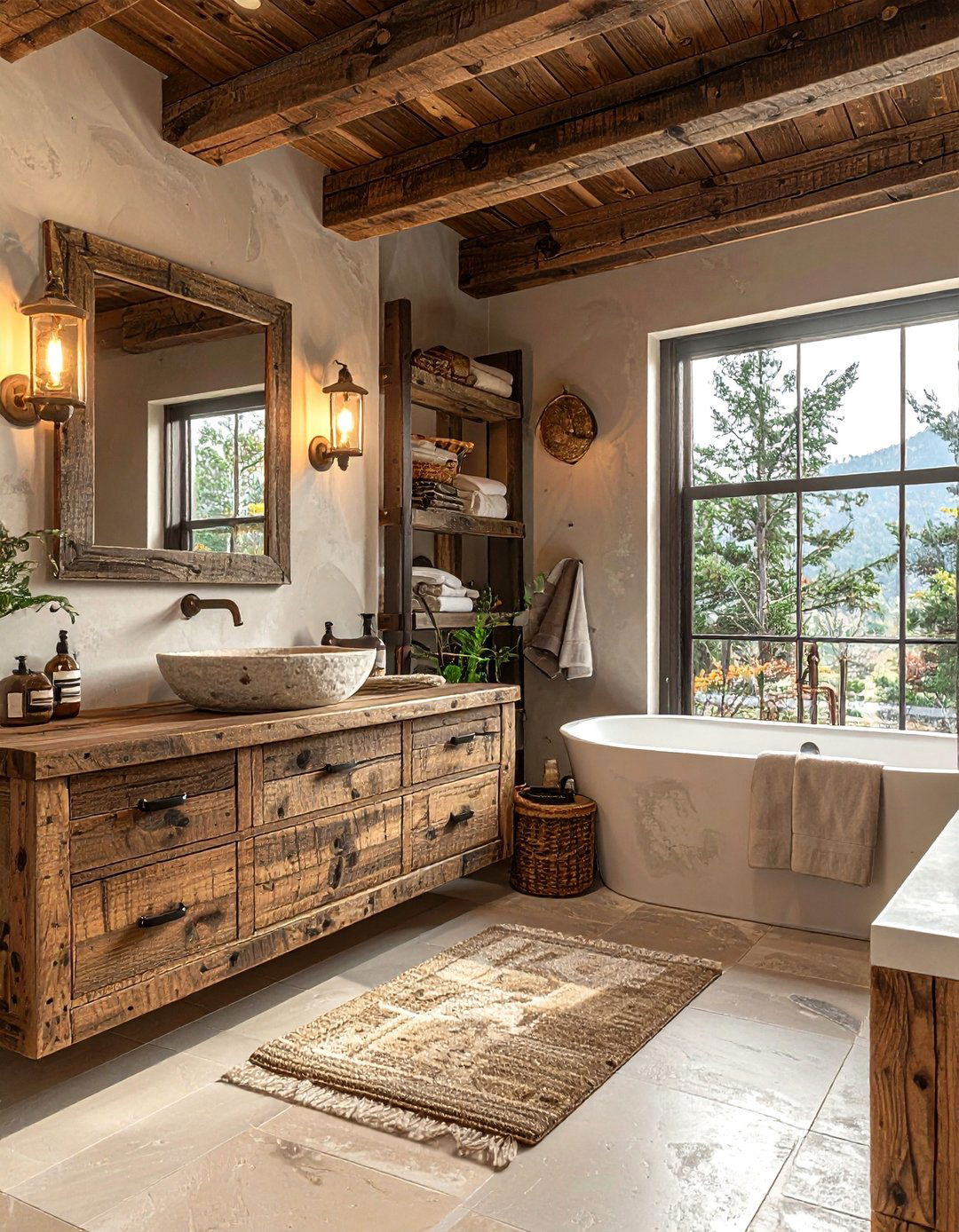 Rustic Style Bathroom - 30 Property Brothers bathroom ideas
