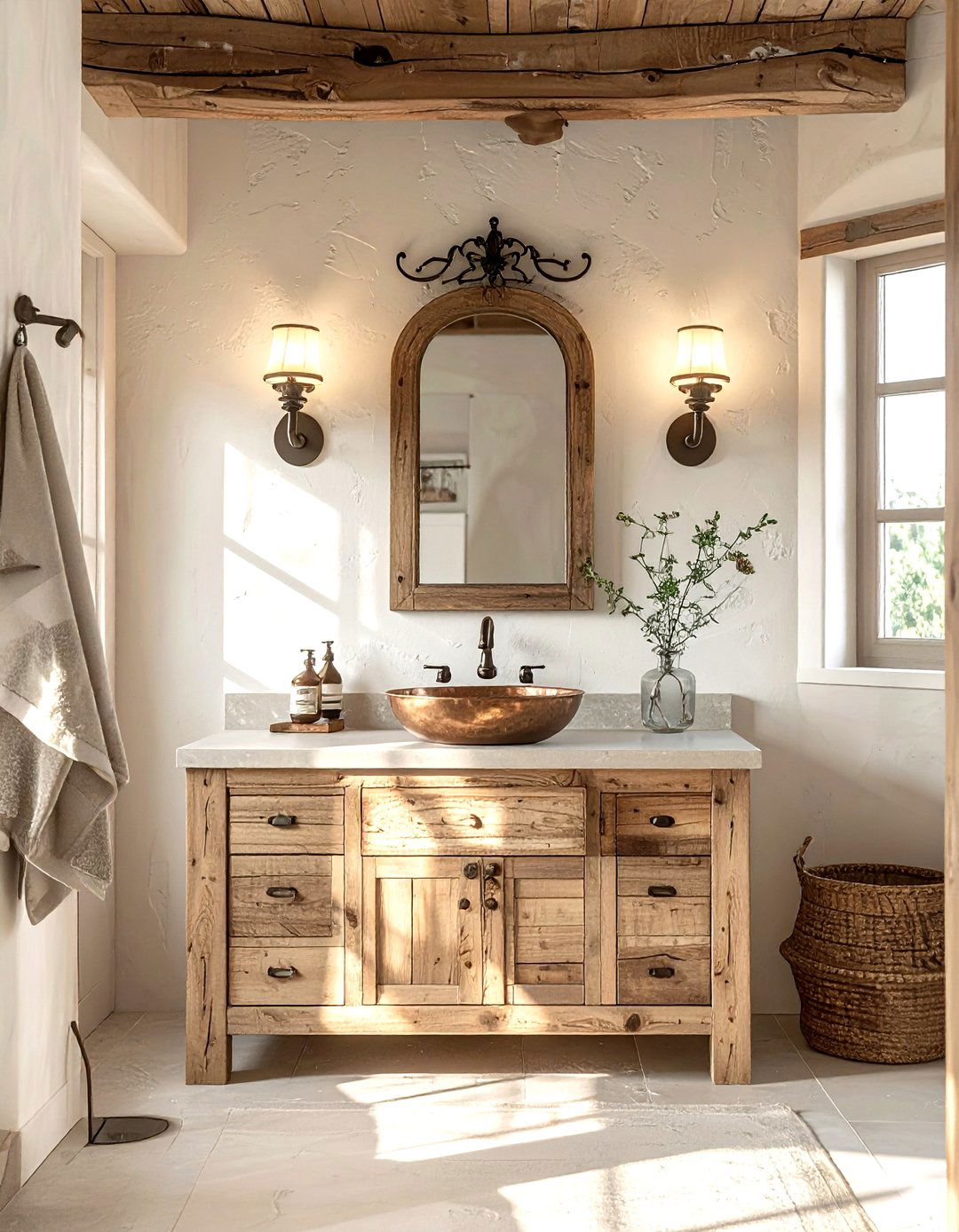 Rustic Teak Bathroom - 30 teak bathroom ideas