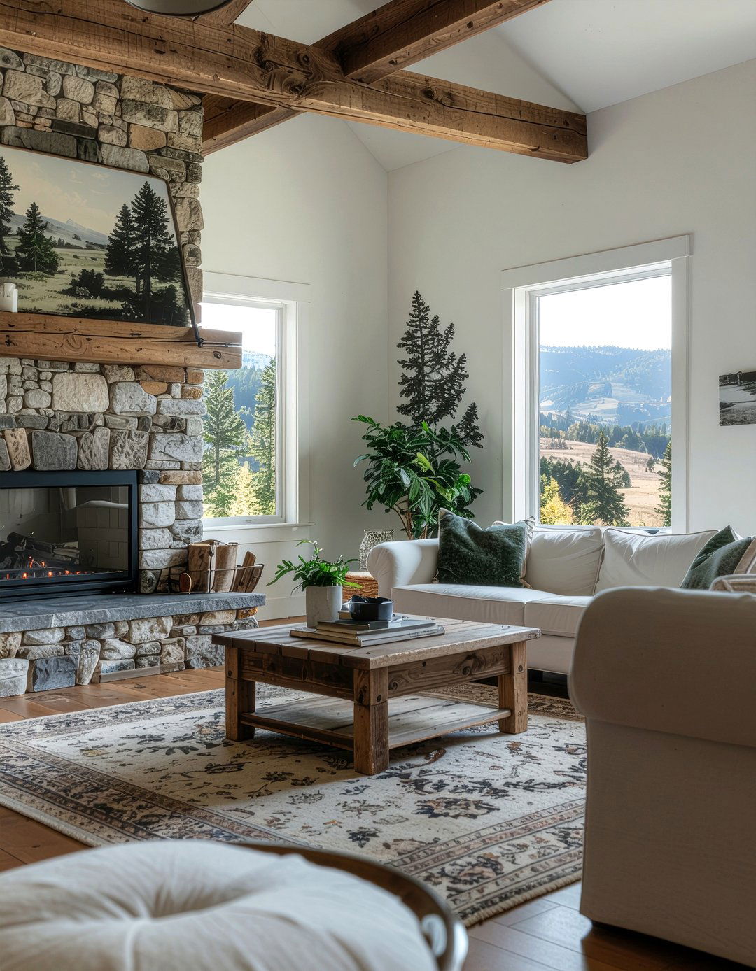 Rustic Toile Wallpaper - 30 living room vintage wallpapers