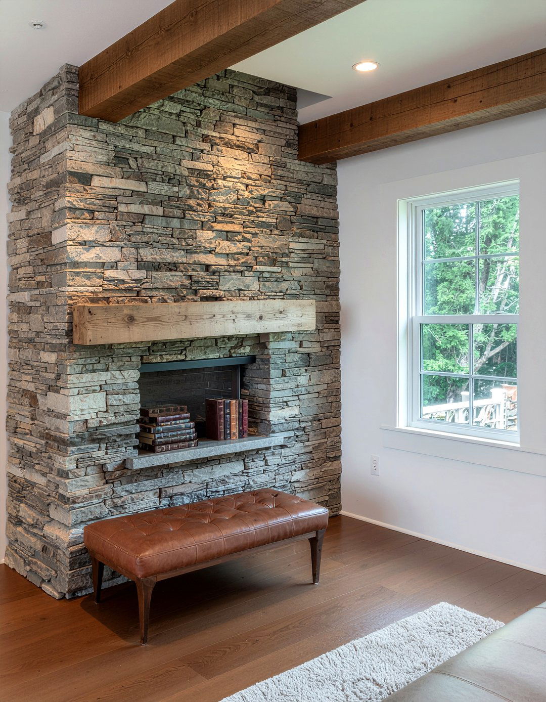 Rustic Wall Niche - 30 living room niche ideas