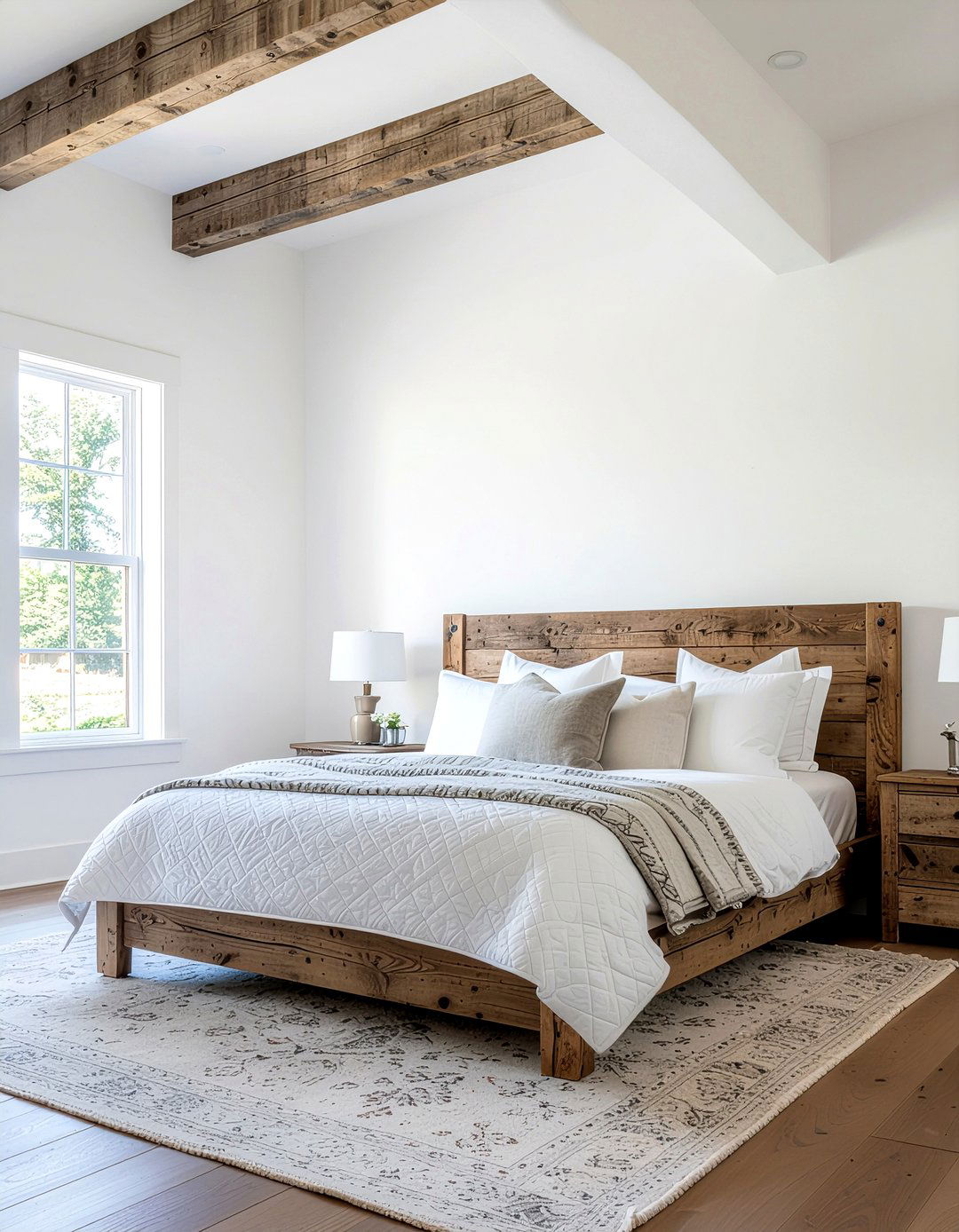 Rustic White Bedroom - 30 bedroom white walls