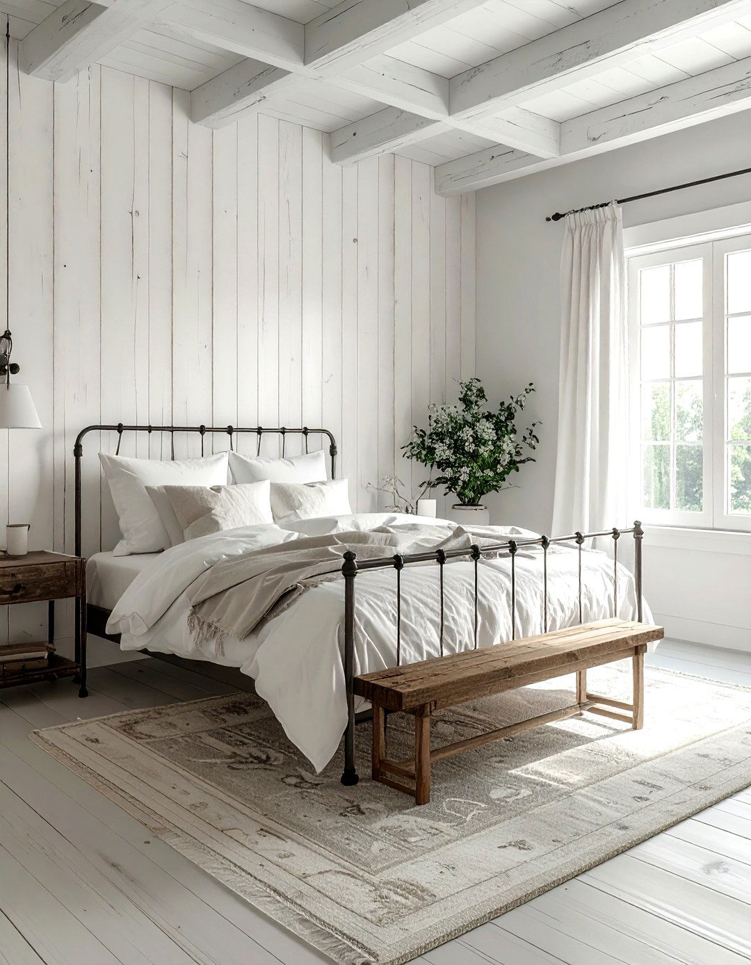 Rustic White Bedroom - 30 minimalist white bedroom ideas
