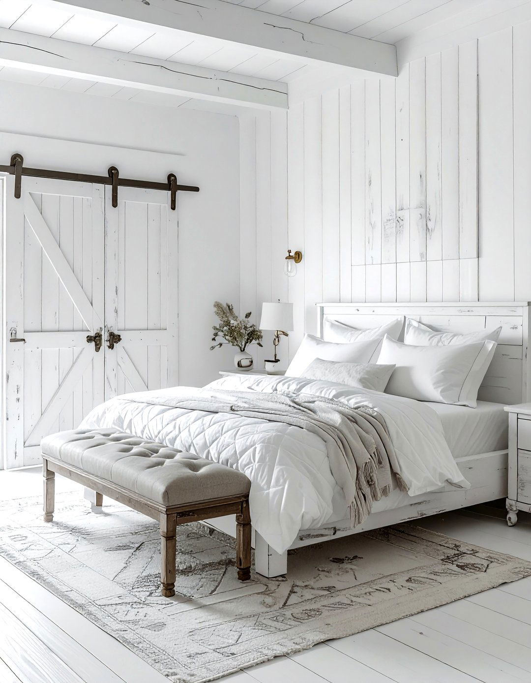 Rustic White Bedroom - 30 white bedroom decor ideas