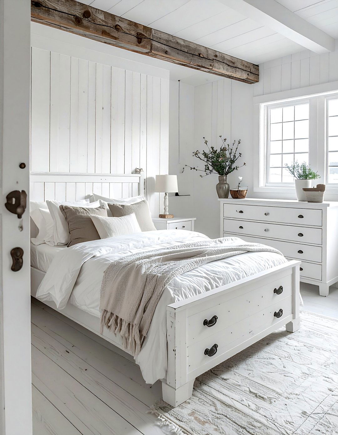 Rustic White Bedroom - 30 white bedroom furniture ideas