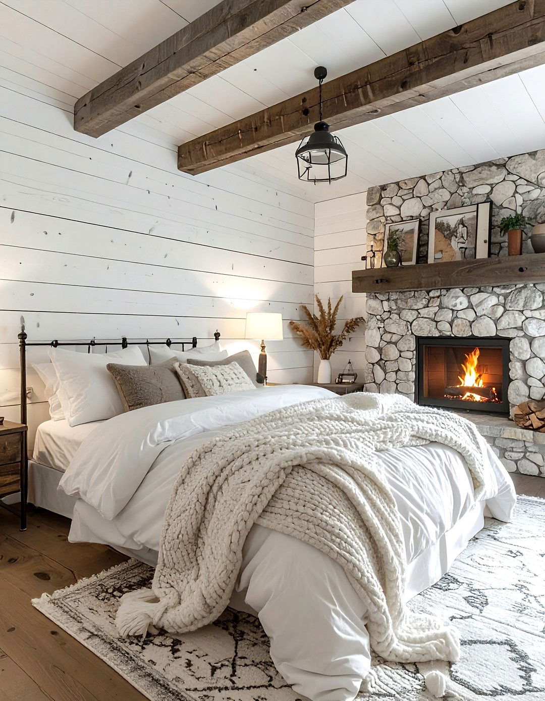 Rustic White Bedroom - 30 white bedroom ideas
