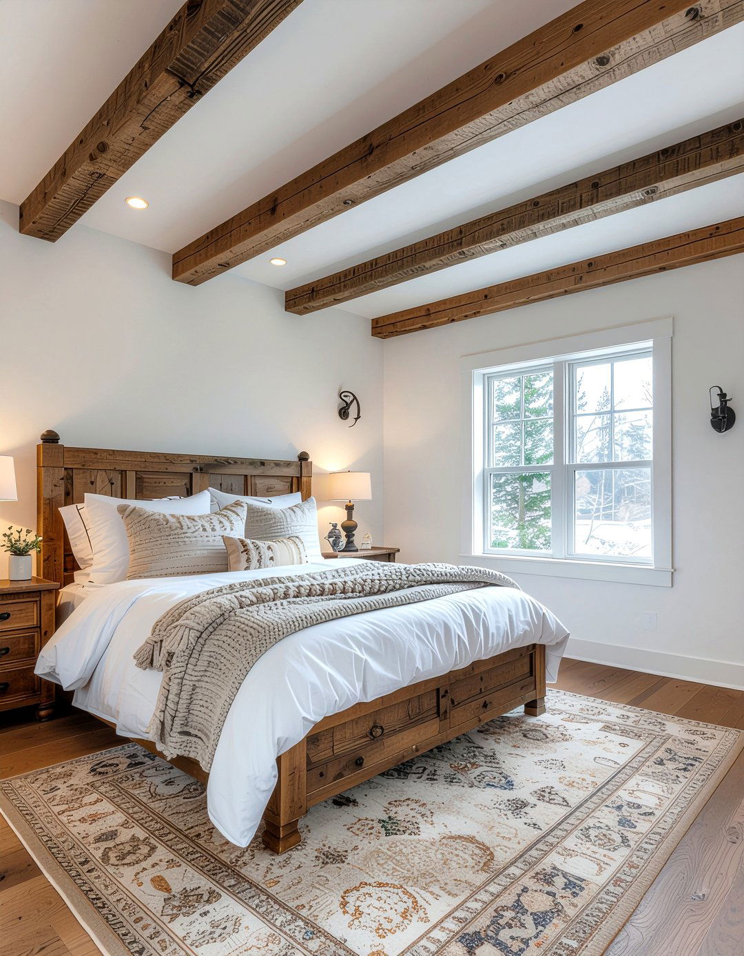 Rustic Wood Bedroom - 30 bedroom warm settings