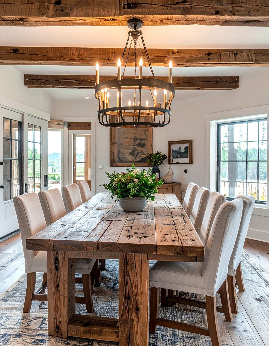 Rustic Wood Chandelier - 30 dining room chandelier ideas