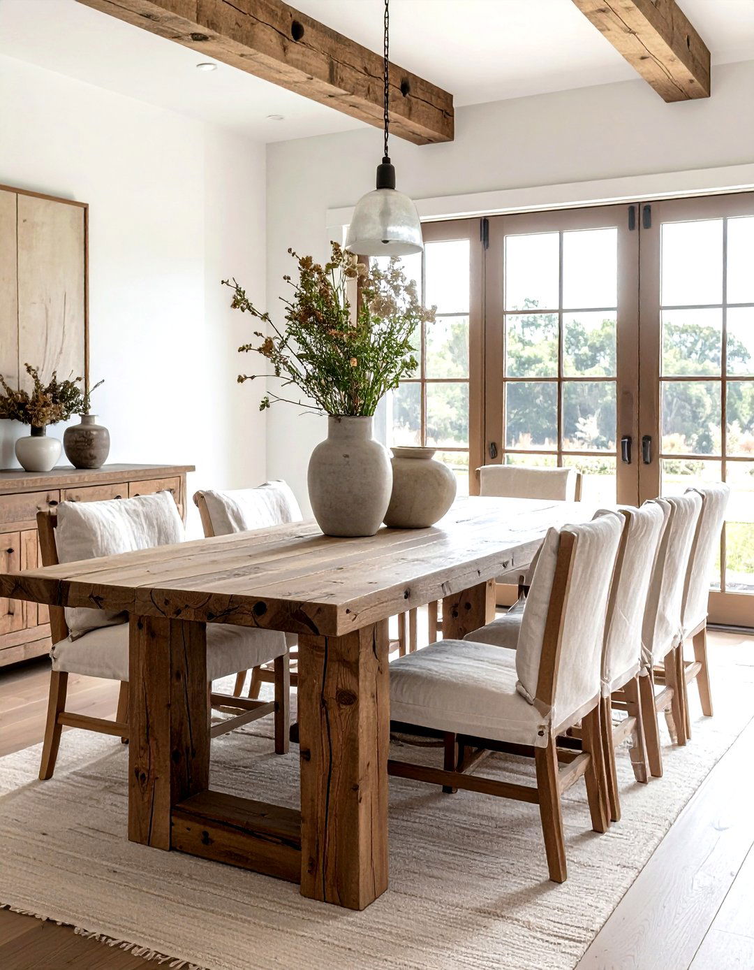 Rustic Wood Dining Room - 30 livable dining room ideas